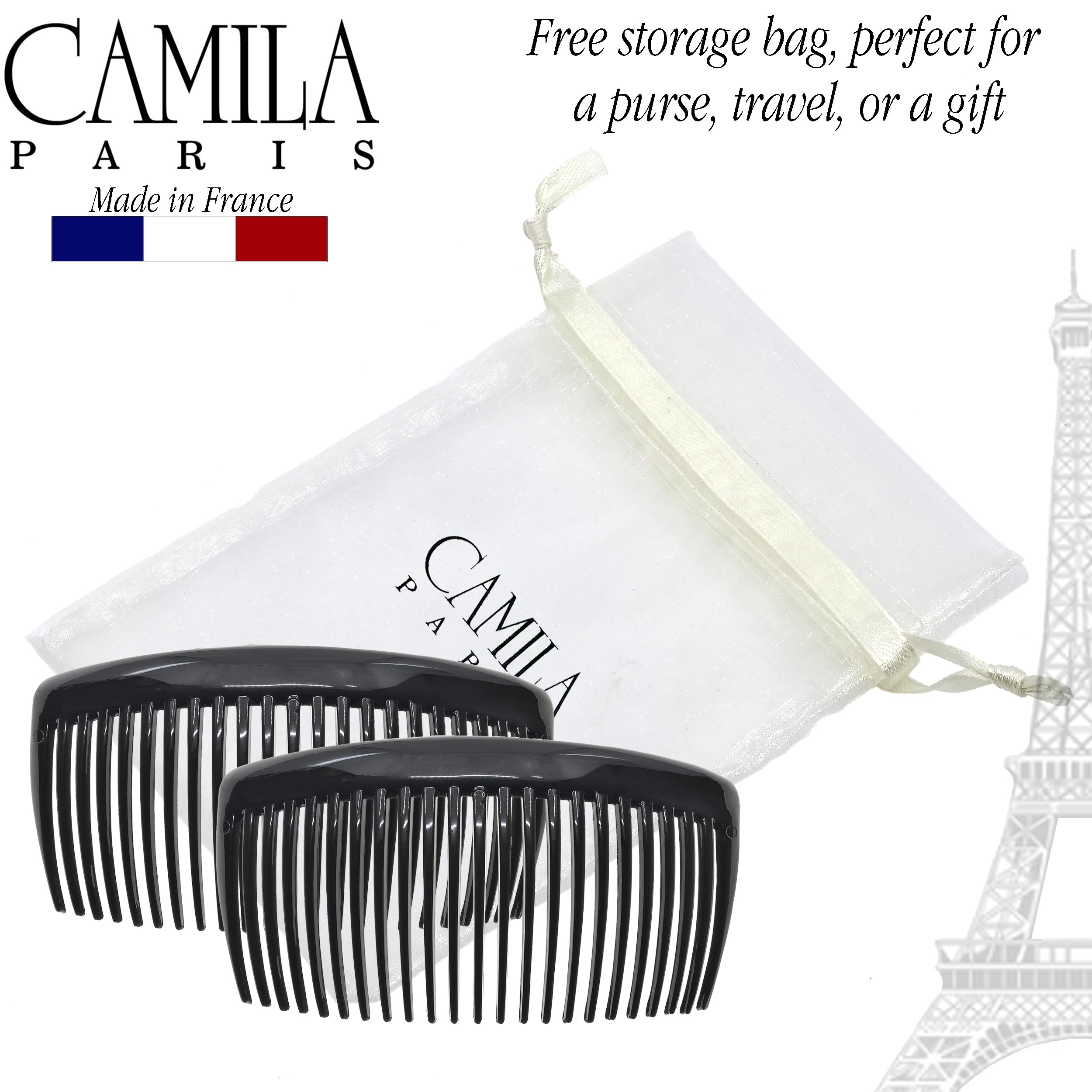 Camila Paris Detangling French side comb cellulose acetate