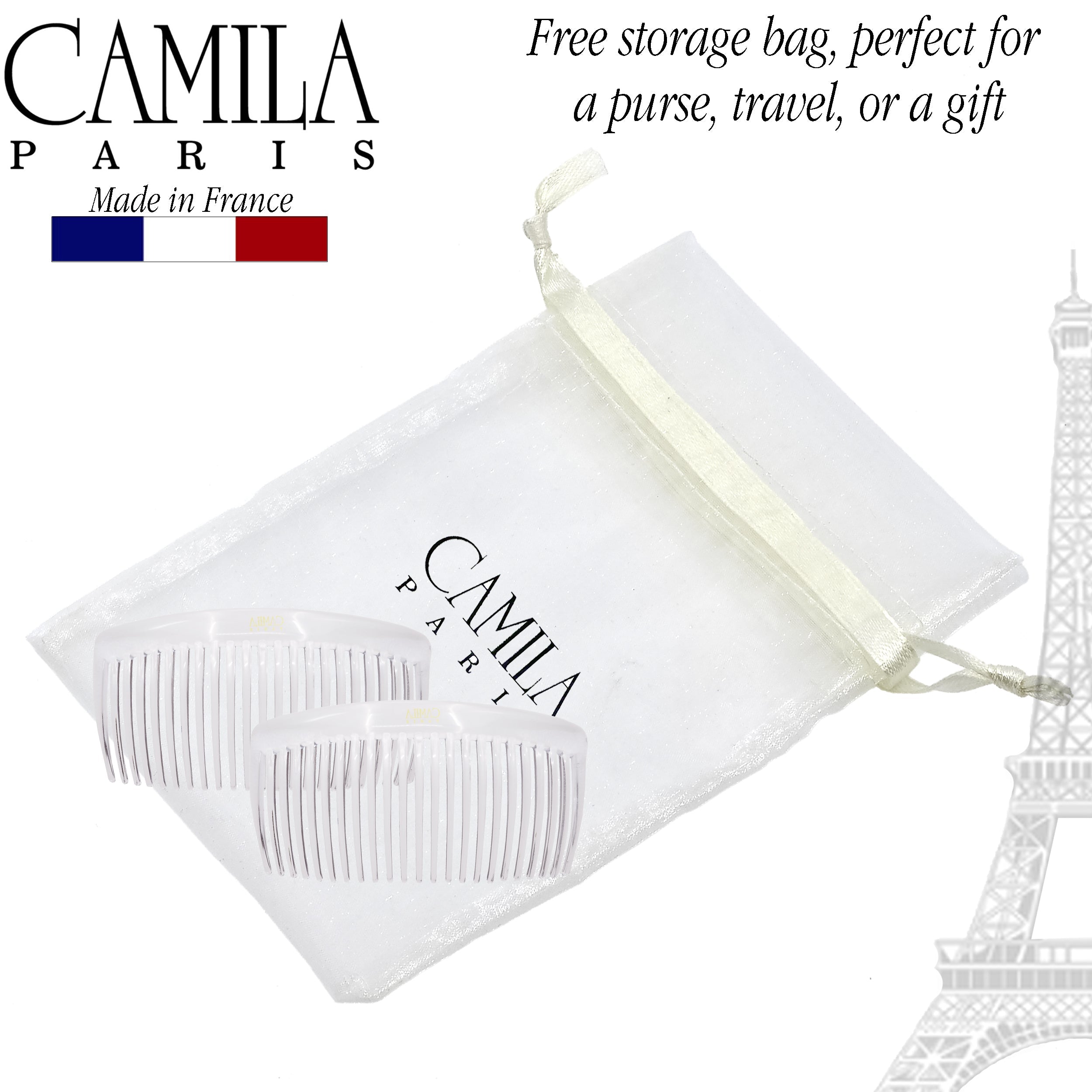 Camila Paris Detangling French side comb cellulose acetate