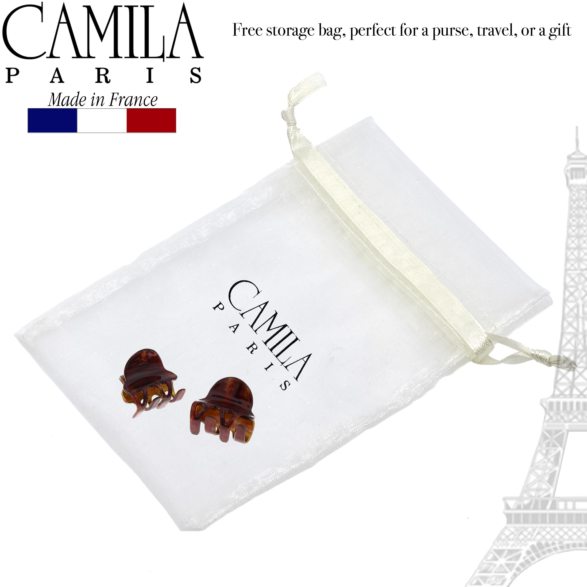 Camila Paris French hair clip cellulose acetate