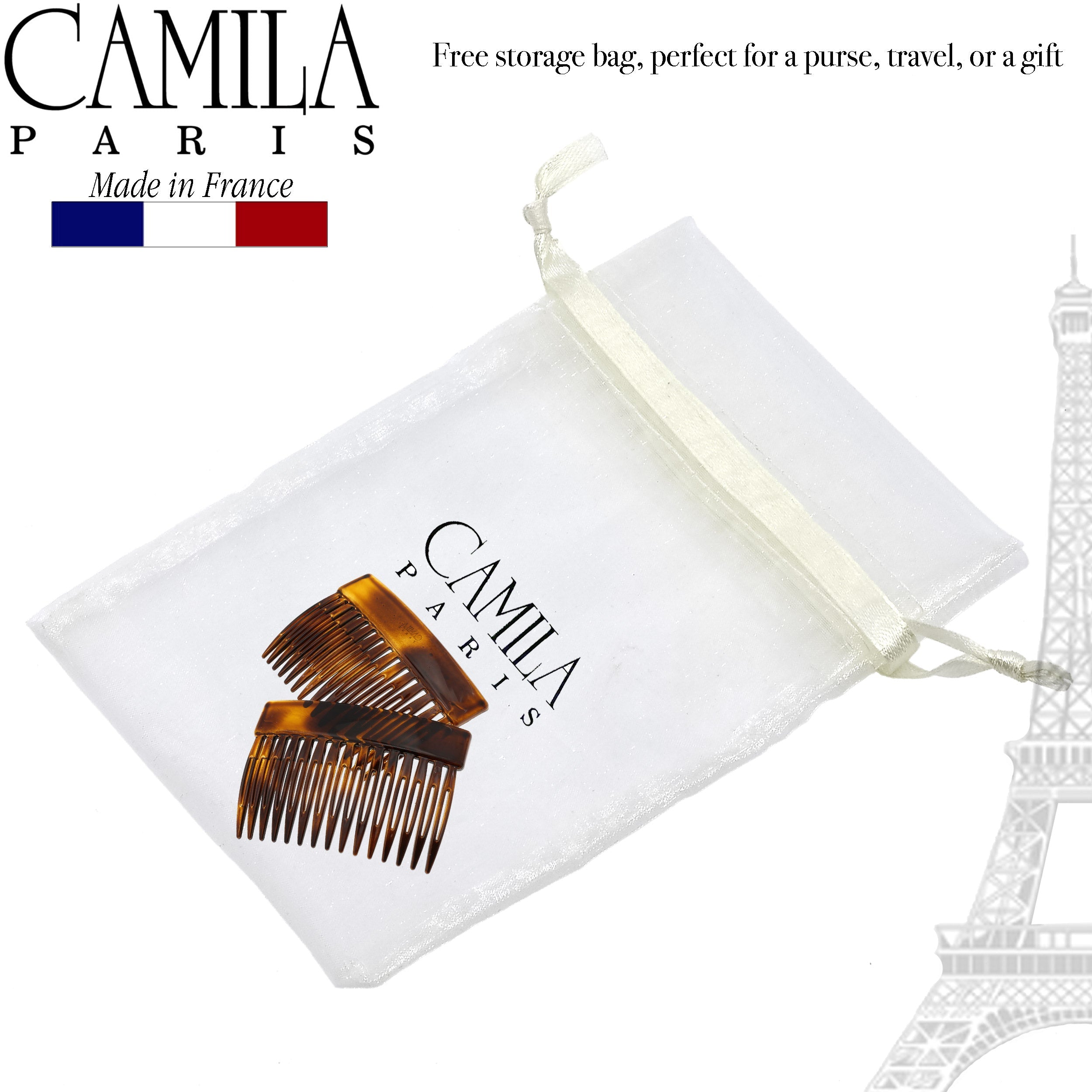 Camila Paris Detangling French side comb cellulose acetate