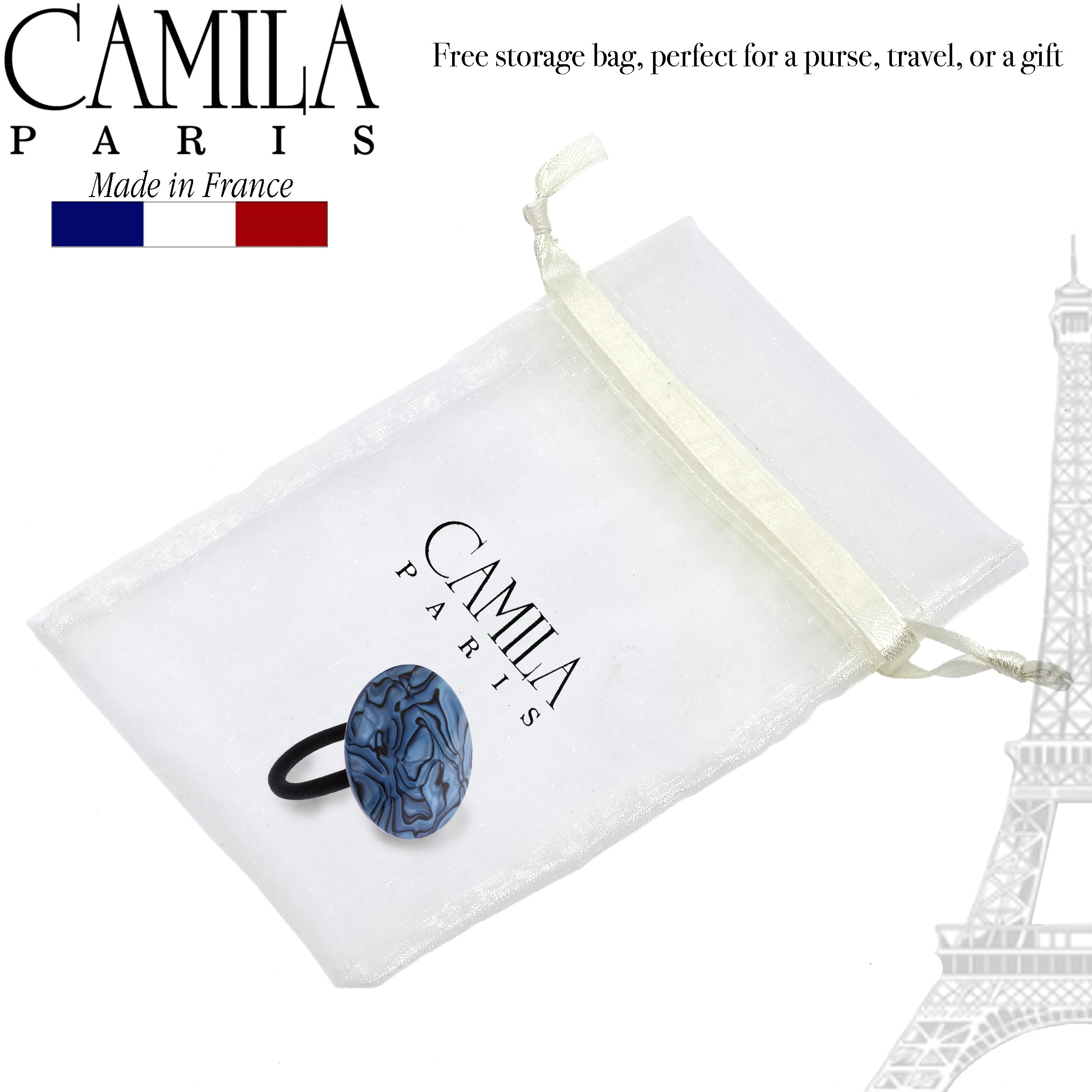 Camila Paris French hair tie cellulose acetate handmade
