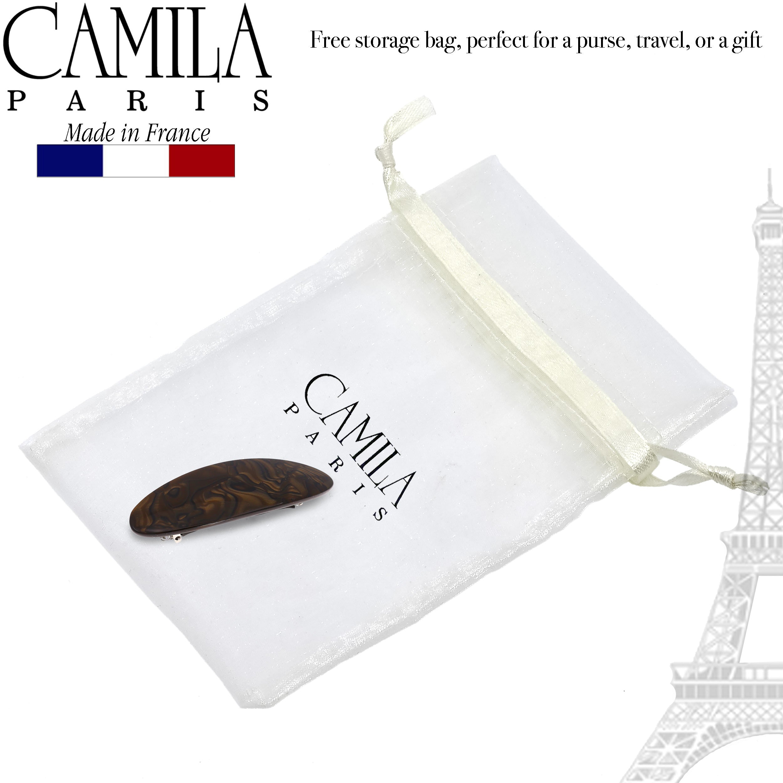 Camila Paris French barrette cellulose acetate handmade