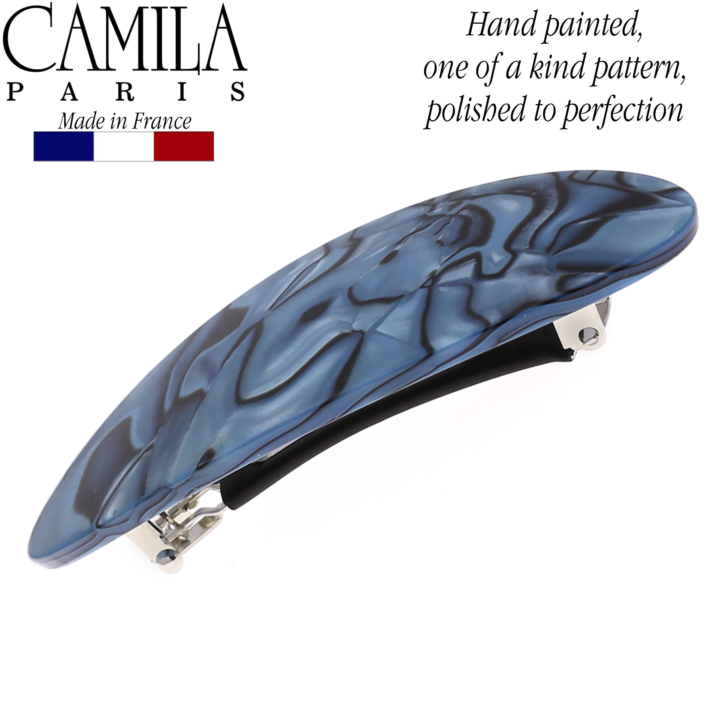 Camila Paris French barrette cellulose acetate handmade