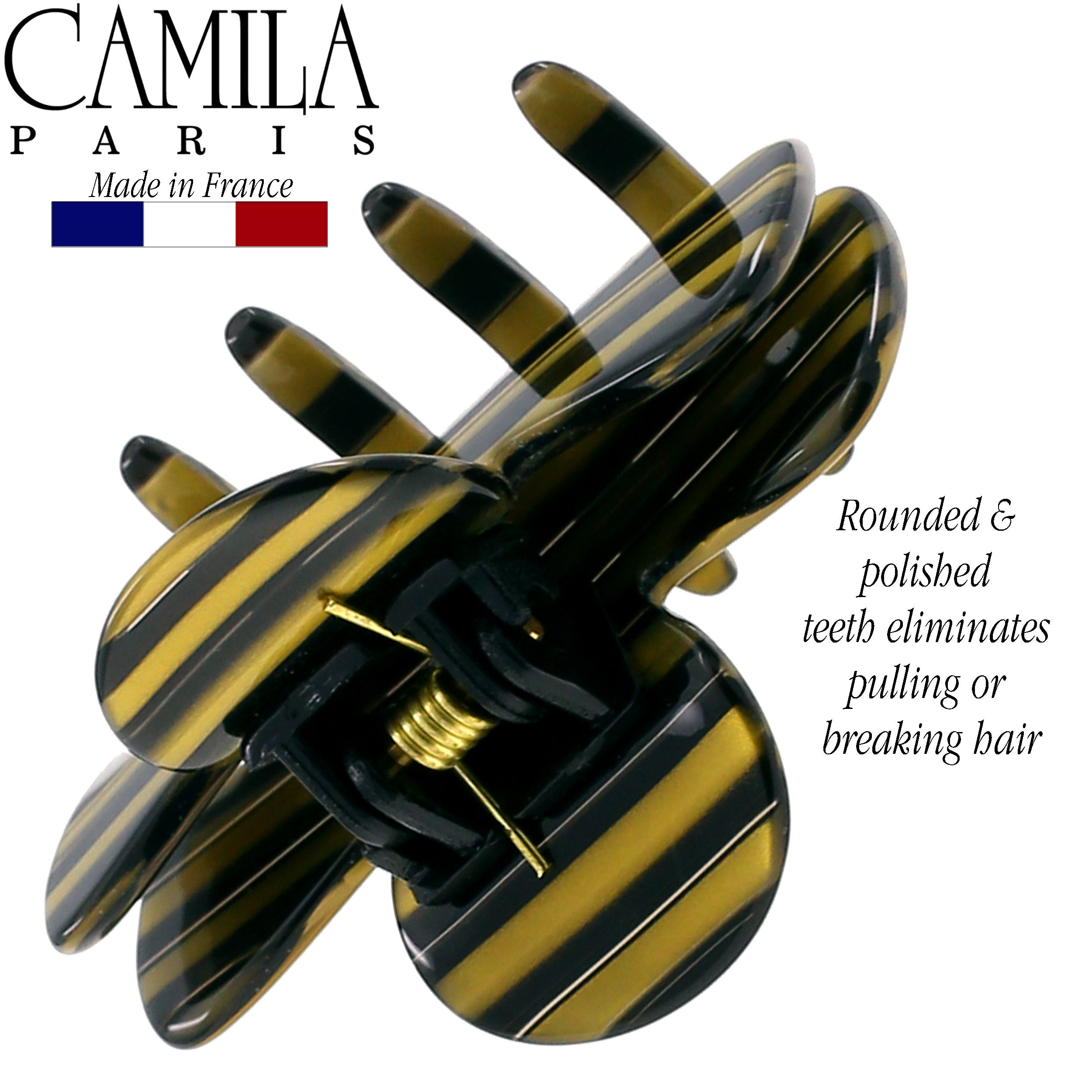 Camila Paris French hair clip cellulose acetate handmade