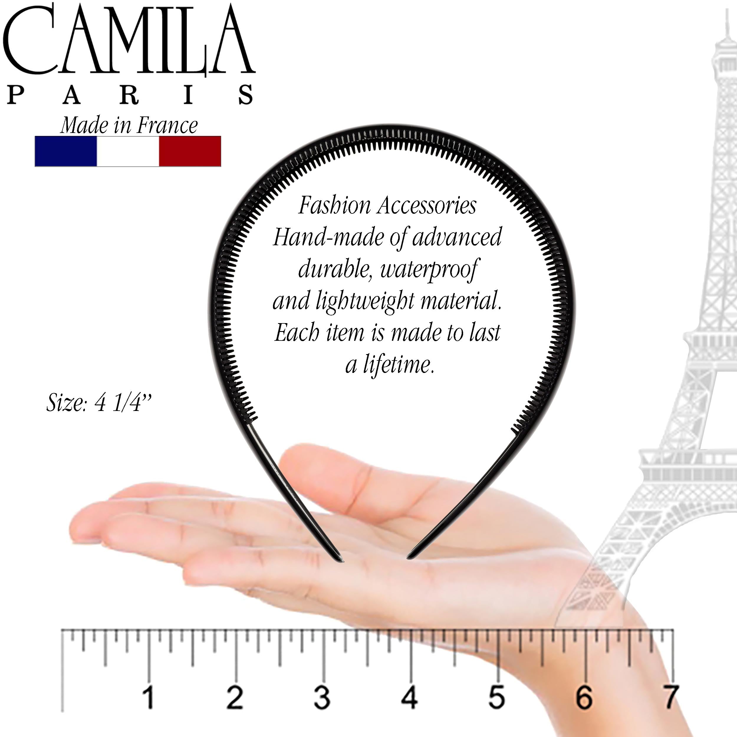 Camila Paris 0.5 inch Classic Comfort French headband cellulose acetate