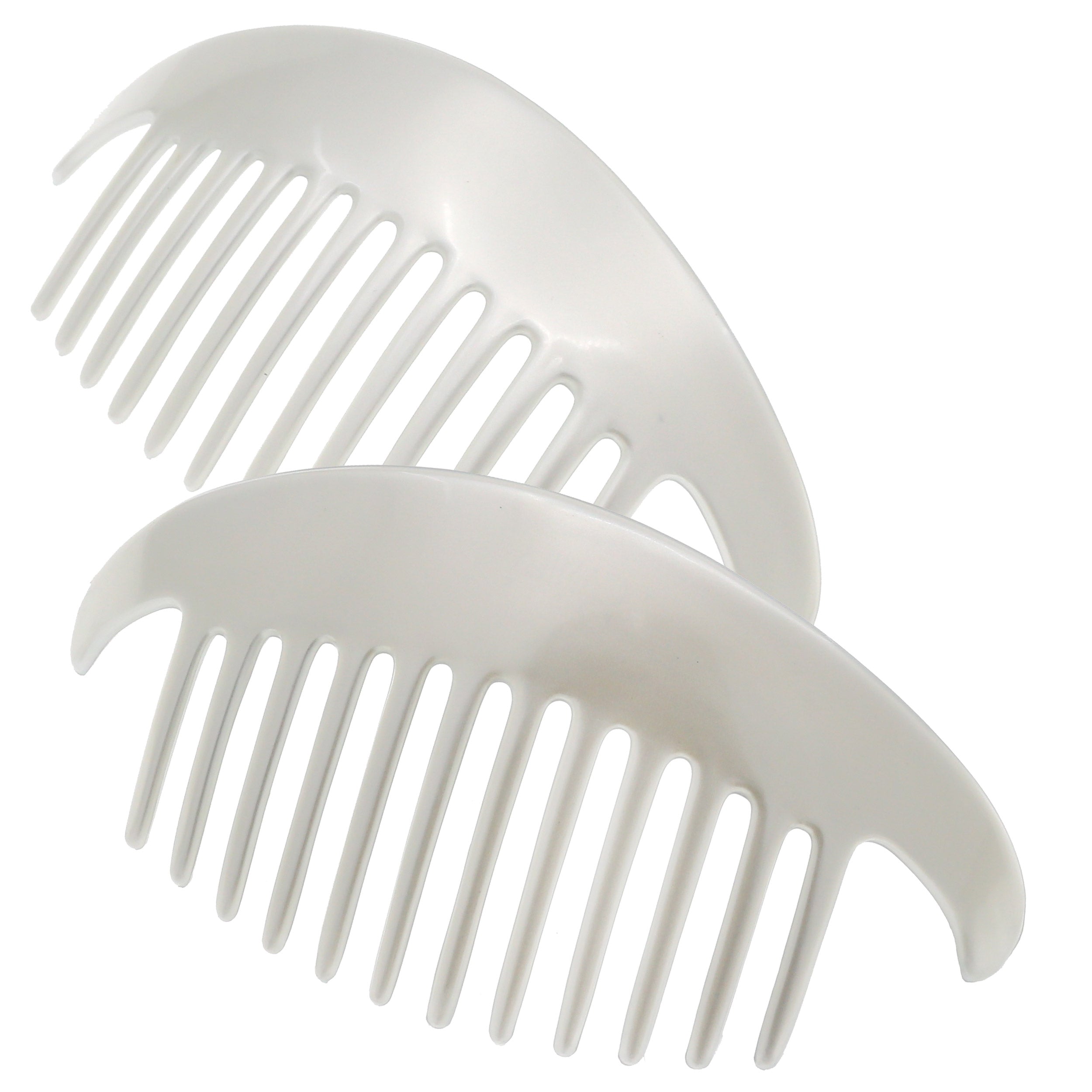 Camila Paris White Detangling French side comb cellulose acetate