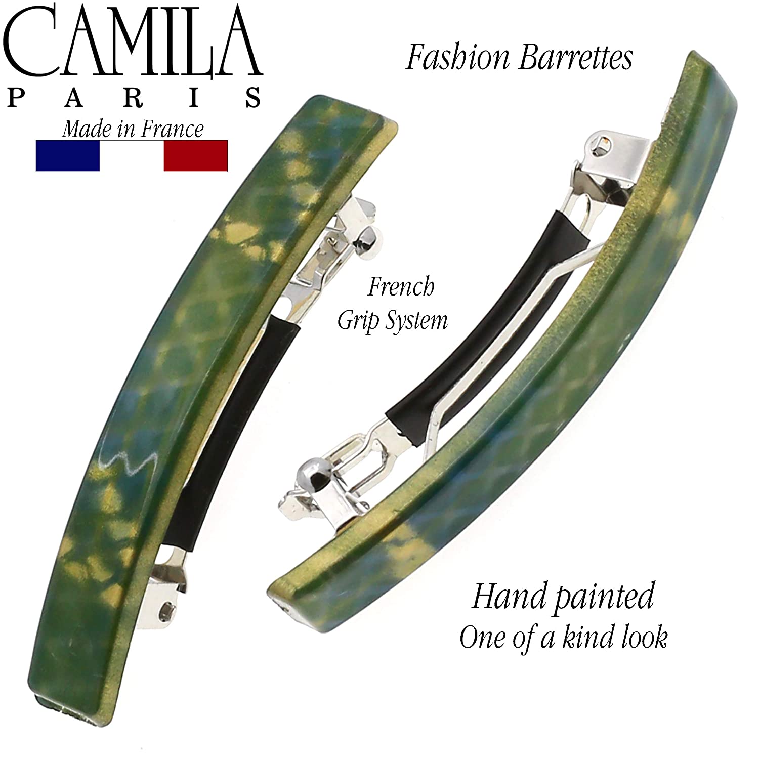 Camila Paris French barrette cellulose acetate