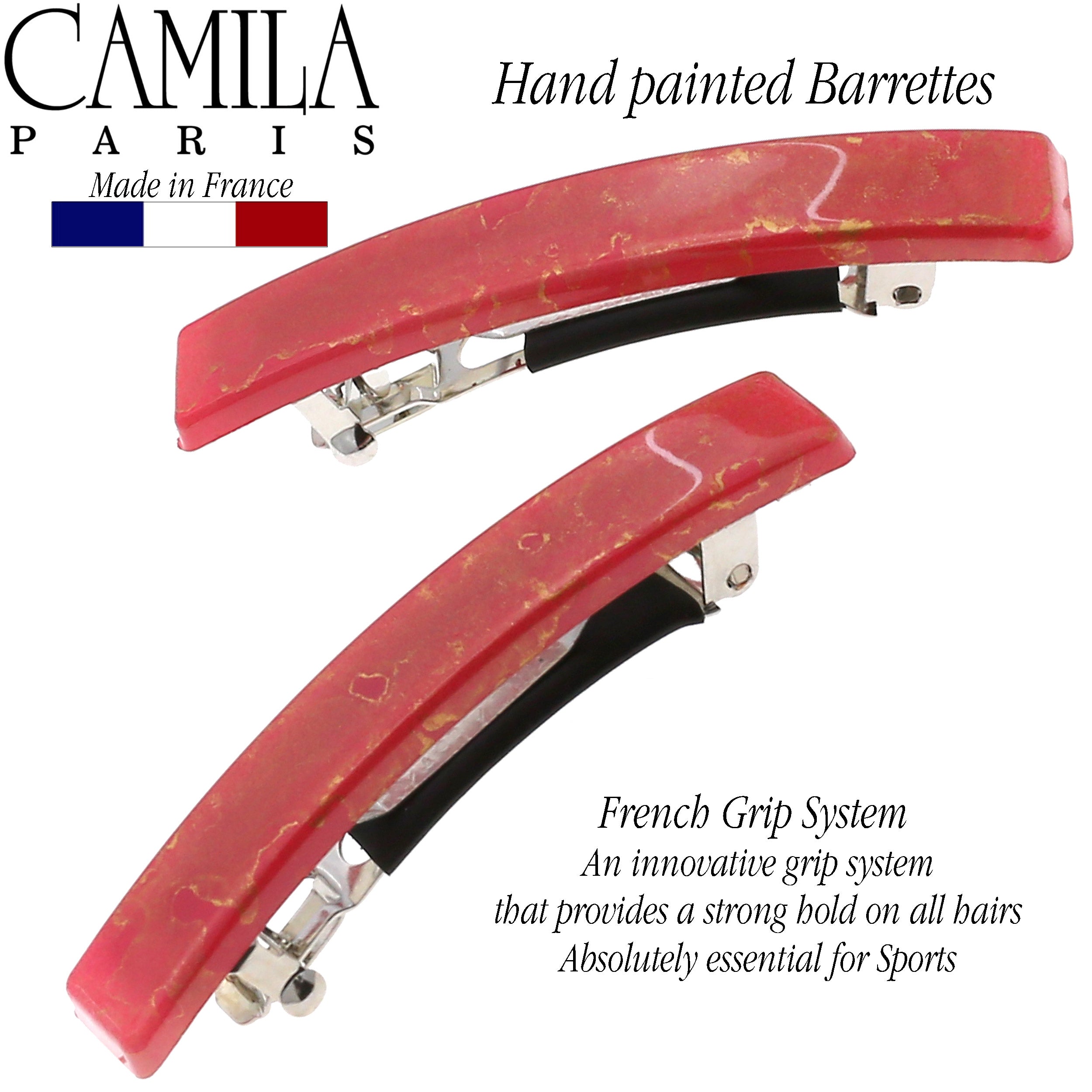 Camila Paris Mint French barrette cellulose acetate