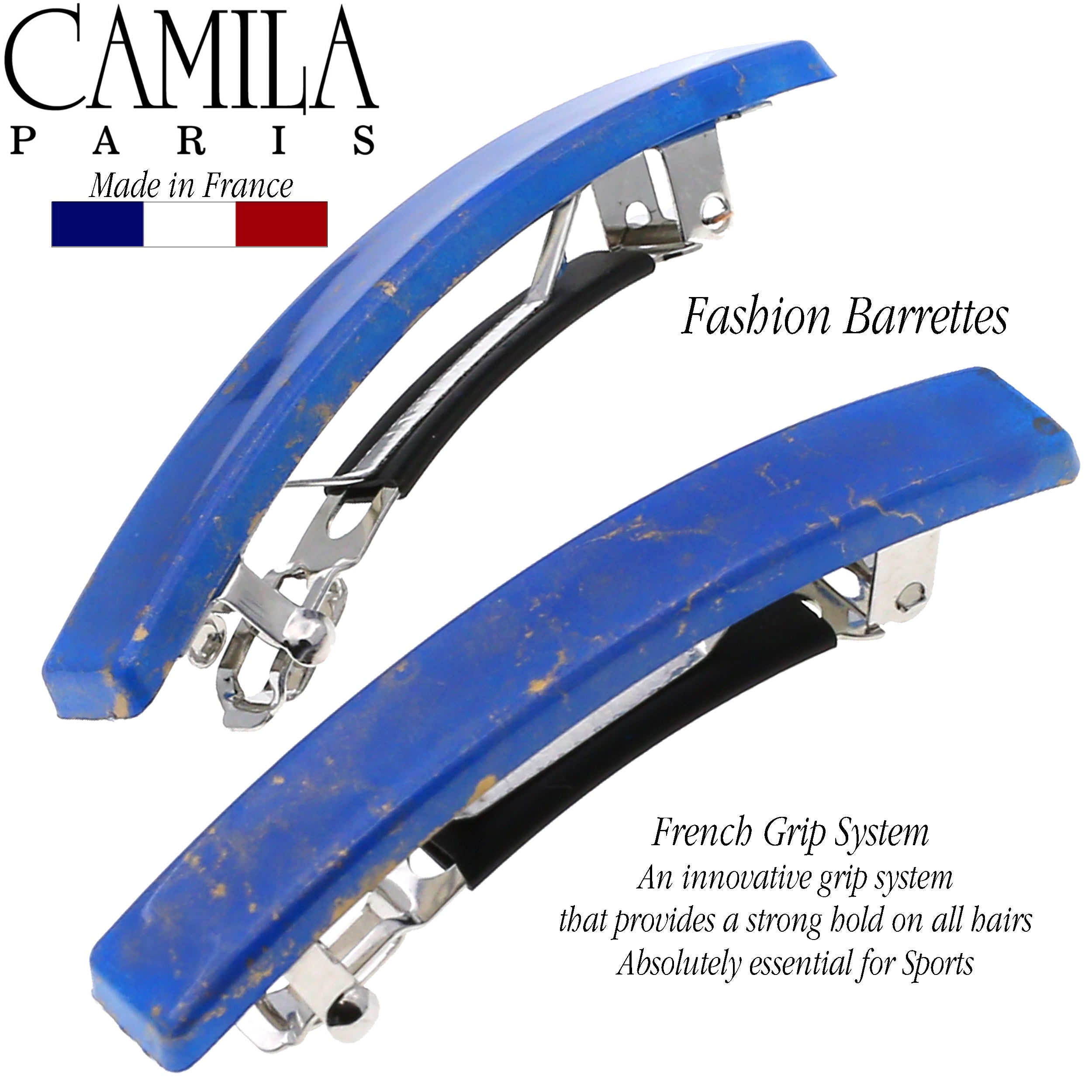 Camila Paris Red French barrette cellulose acetate