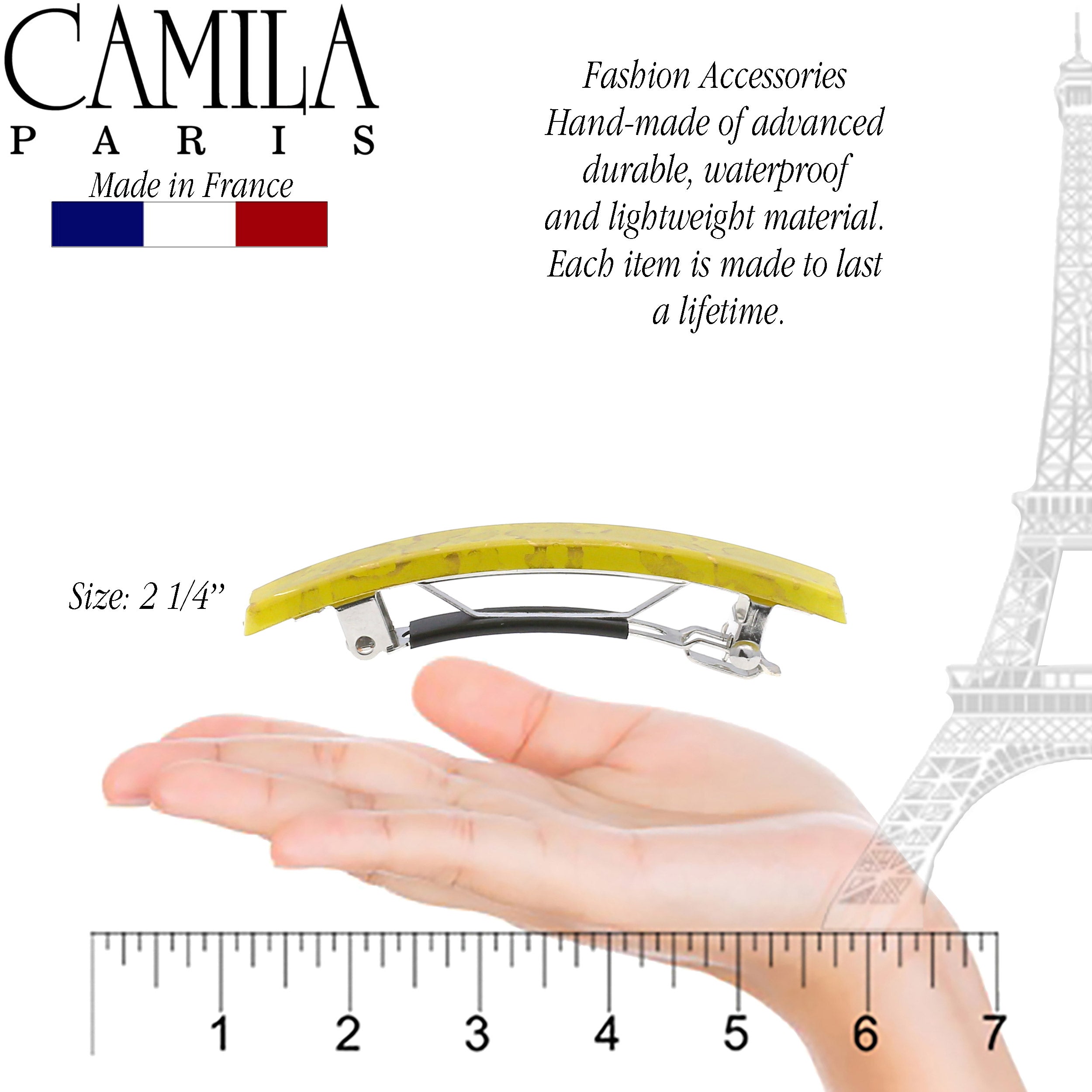 Camila Paris French barrette cellulose acetate