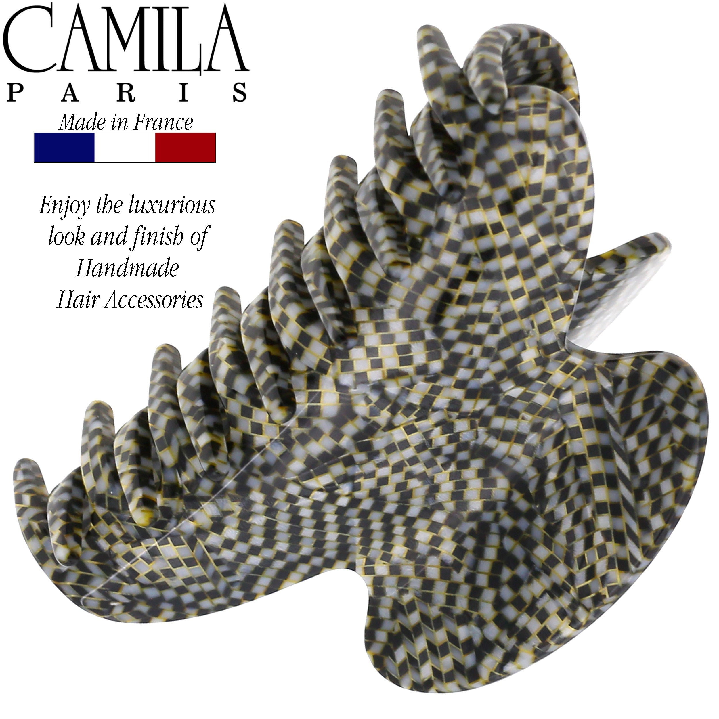 Camila Paris French hair clip cellulose acetate handmade