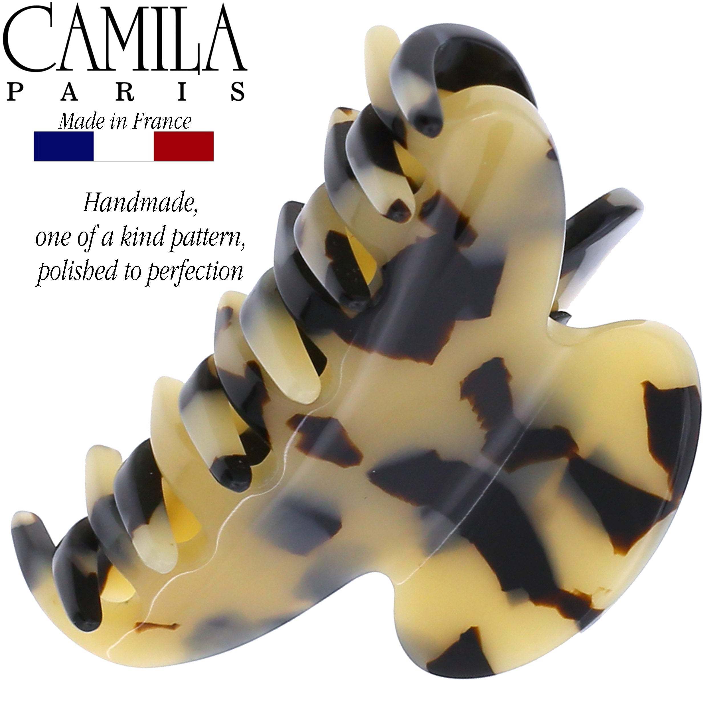 Camila Paris French hair clip cellulose acetate handmade