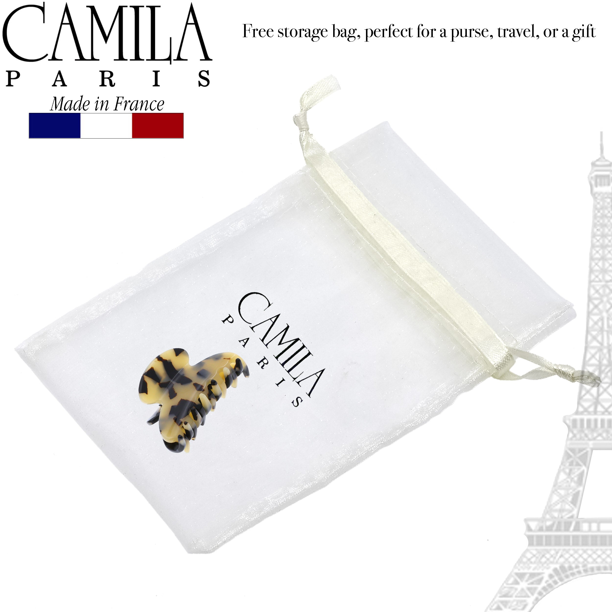 Camila Paris French hair clip cellulose acetate handmade