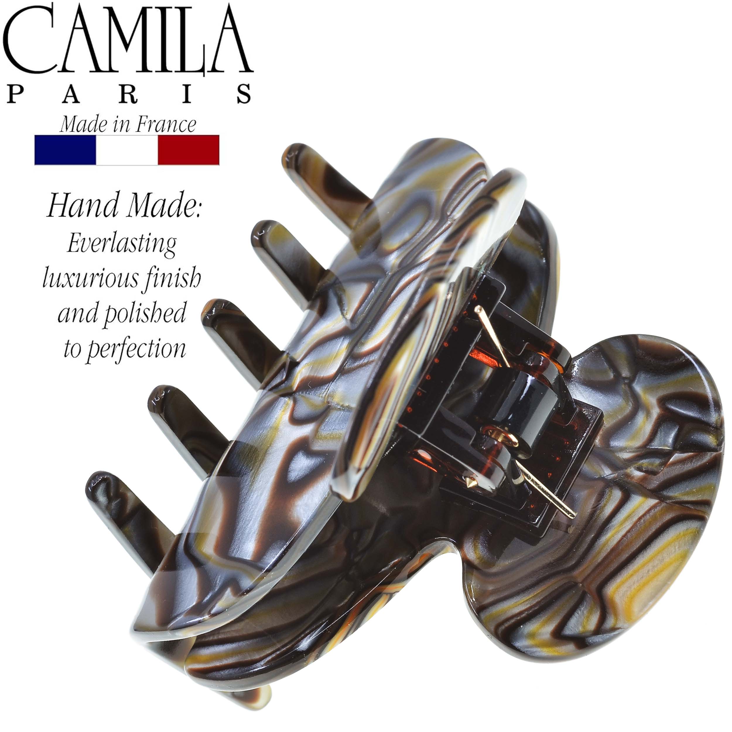 Camila Paris French hair clip cellulose acetate handmade