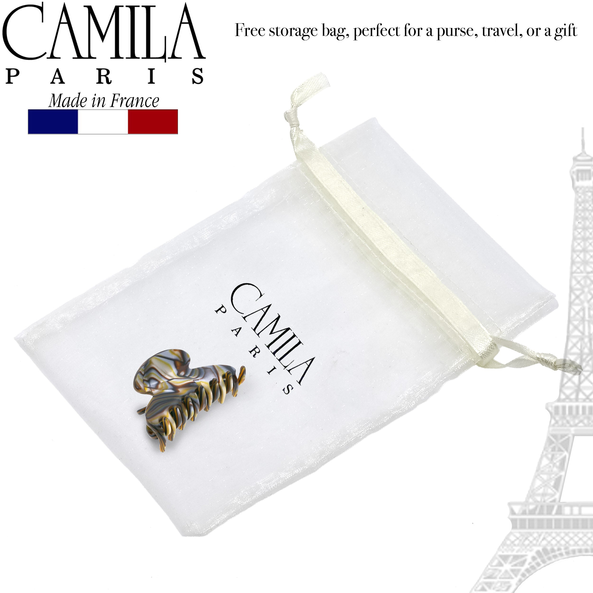 Camila Paris French hair clip cellulose acetate handmade