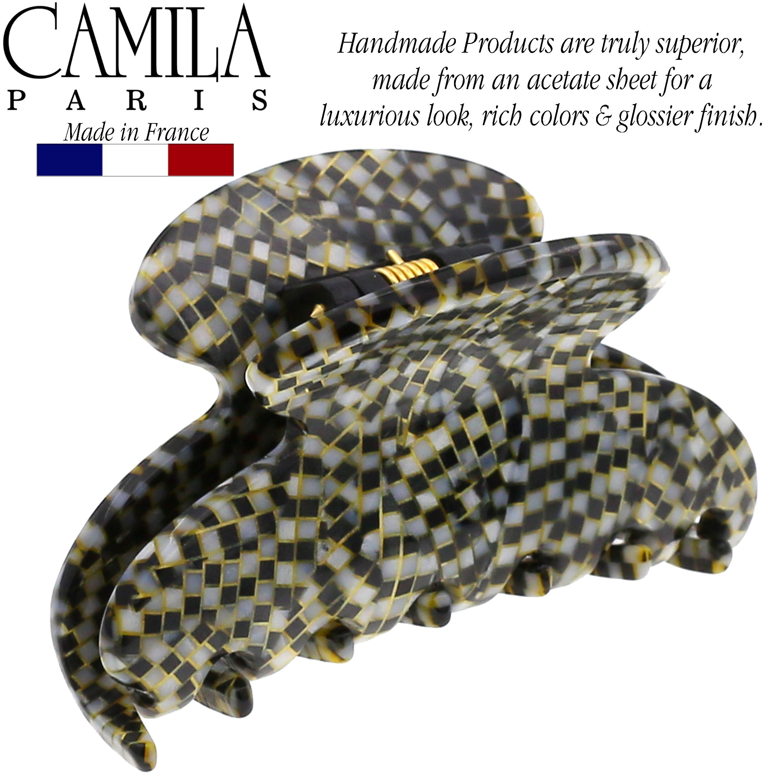 Camila Paris French hair clip cellulose acetate handmade