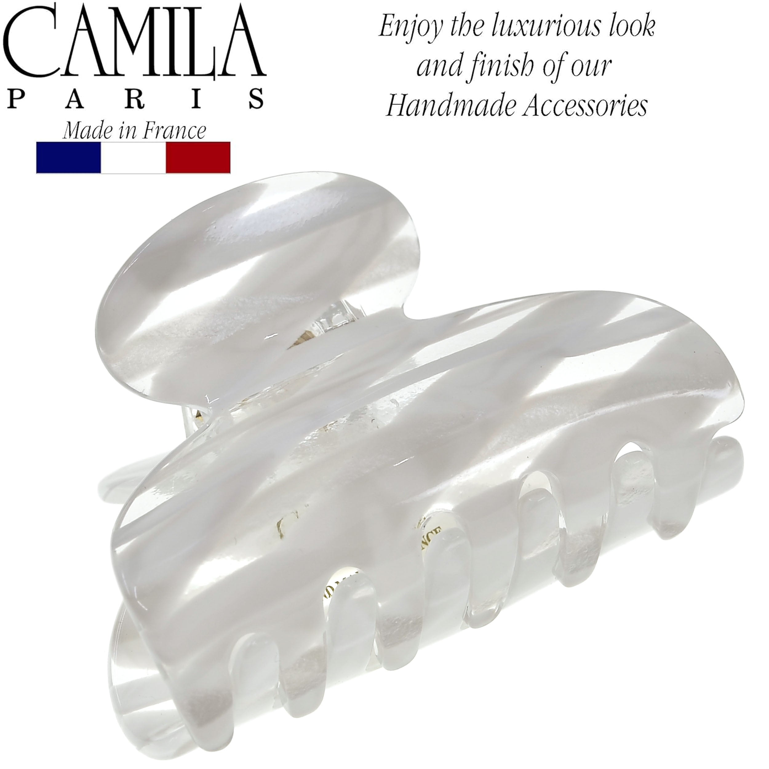 Camila Paris French hair clip cellulose acetate handmade