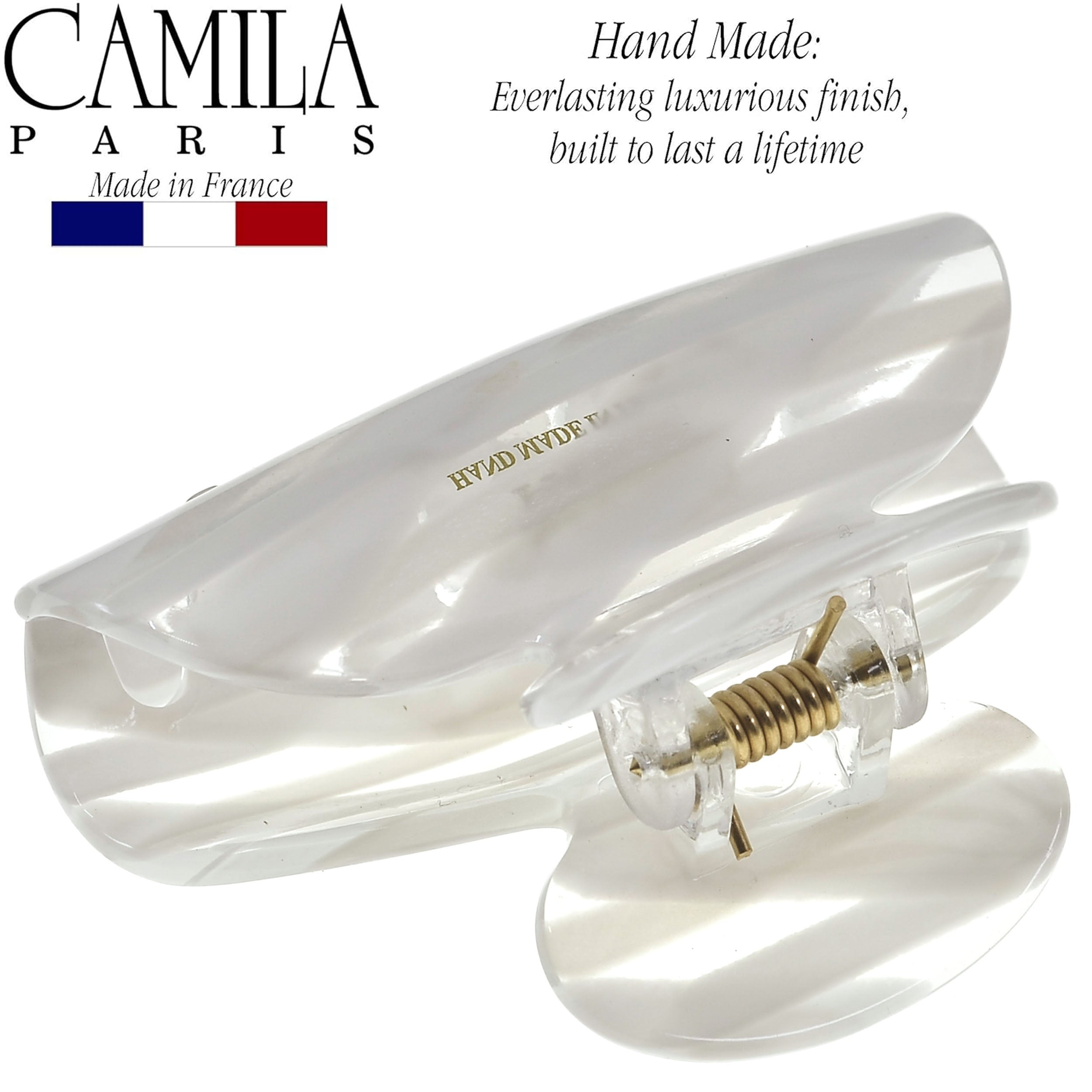 Camila Paris French hair clip cellulose acetate handmade