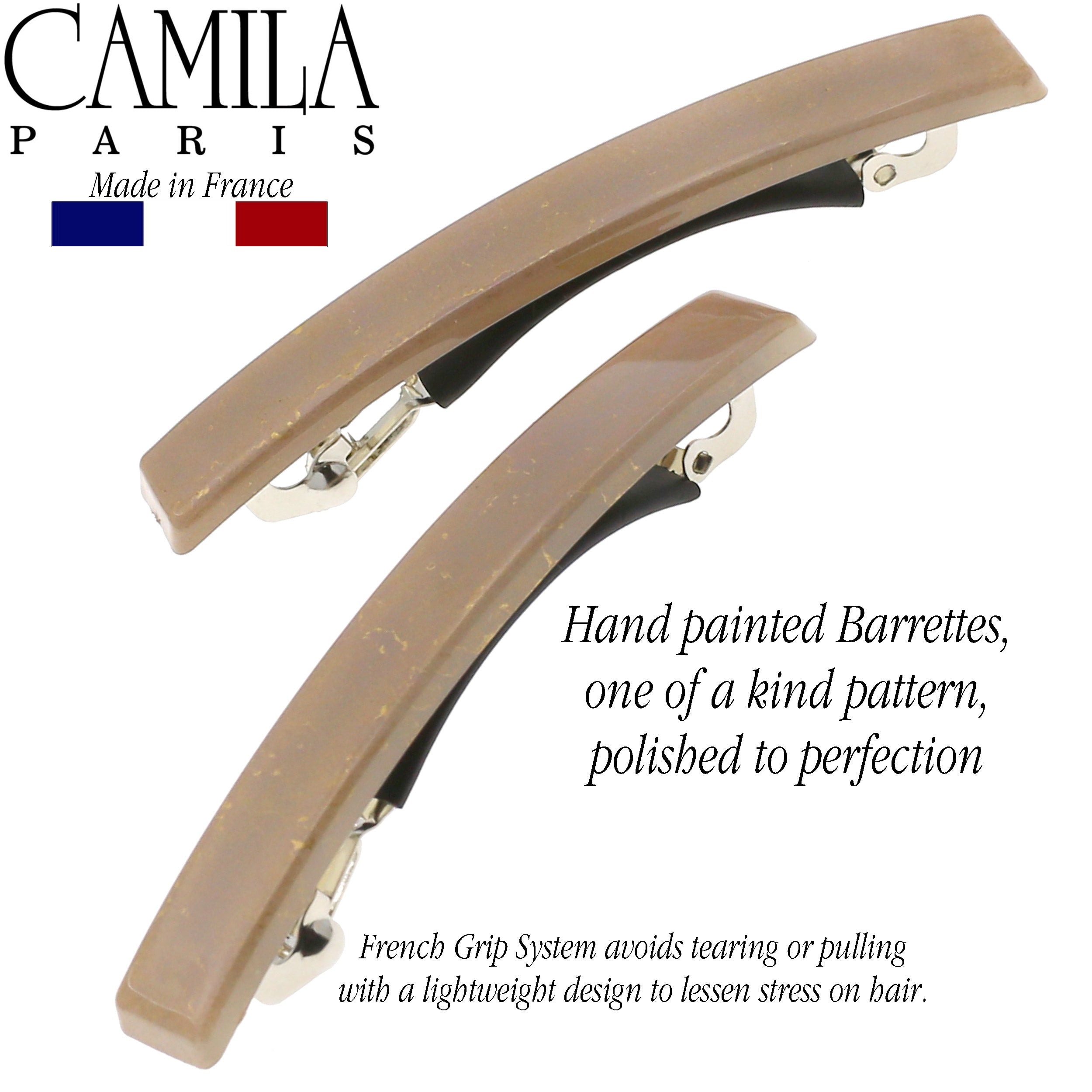 Camila Paris French barrette cellulose acetate