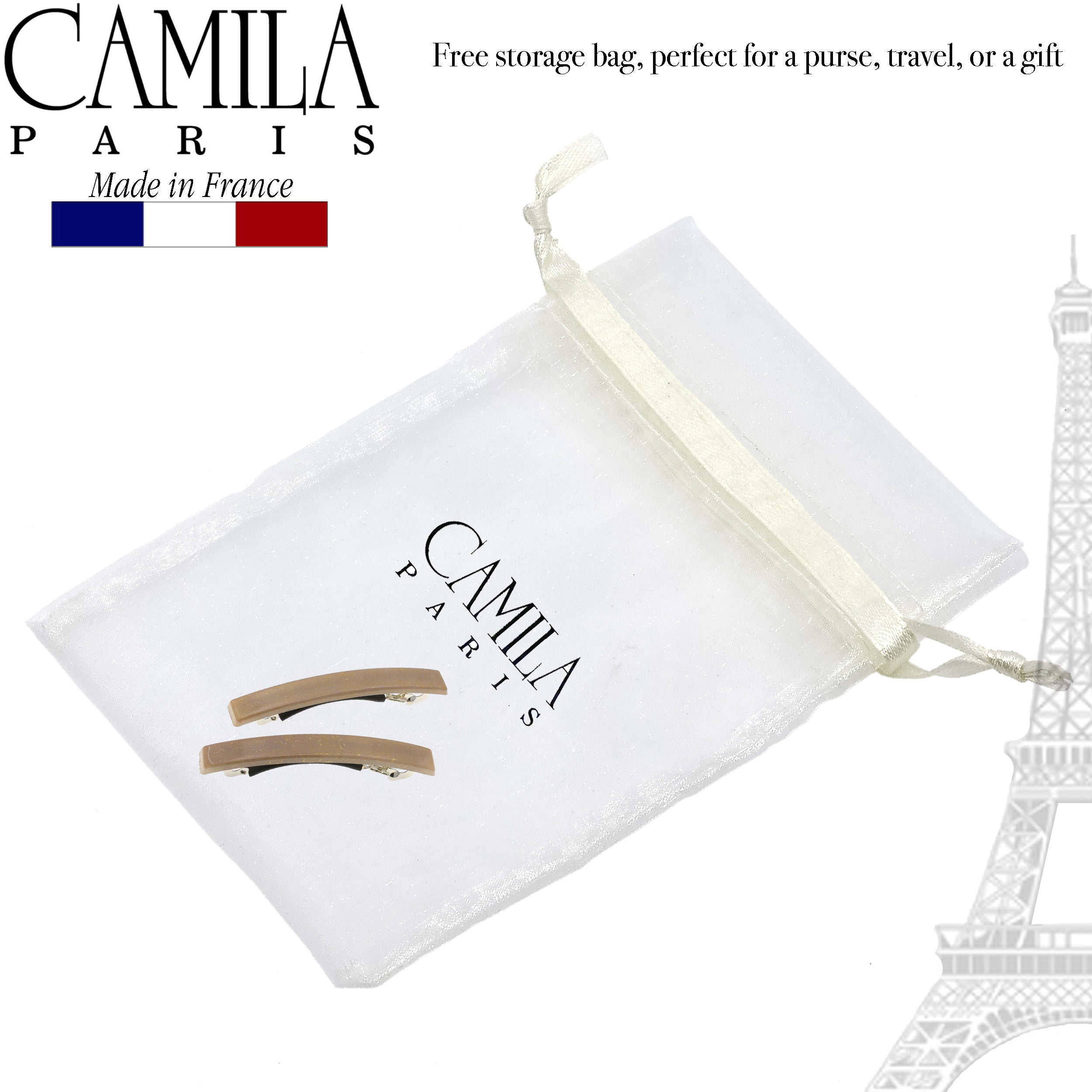 Camila Paris French barrette cellulose acetate