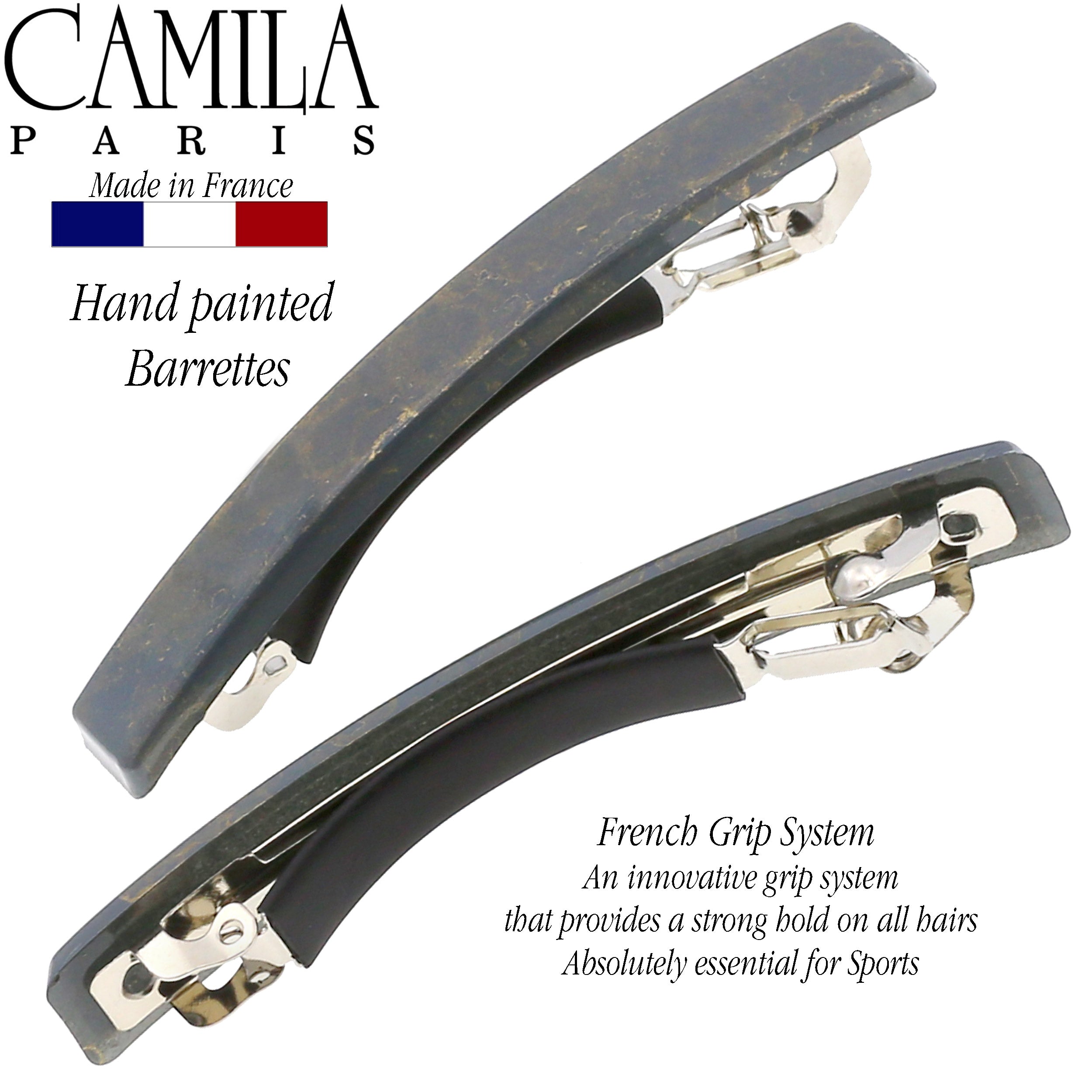 Camila Paris French barrette cellulose acetate