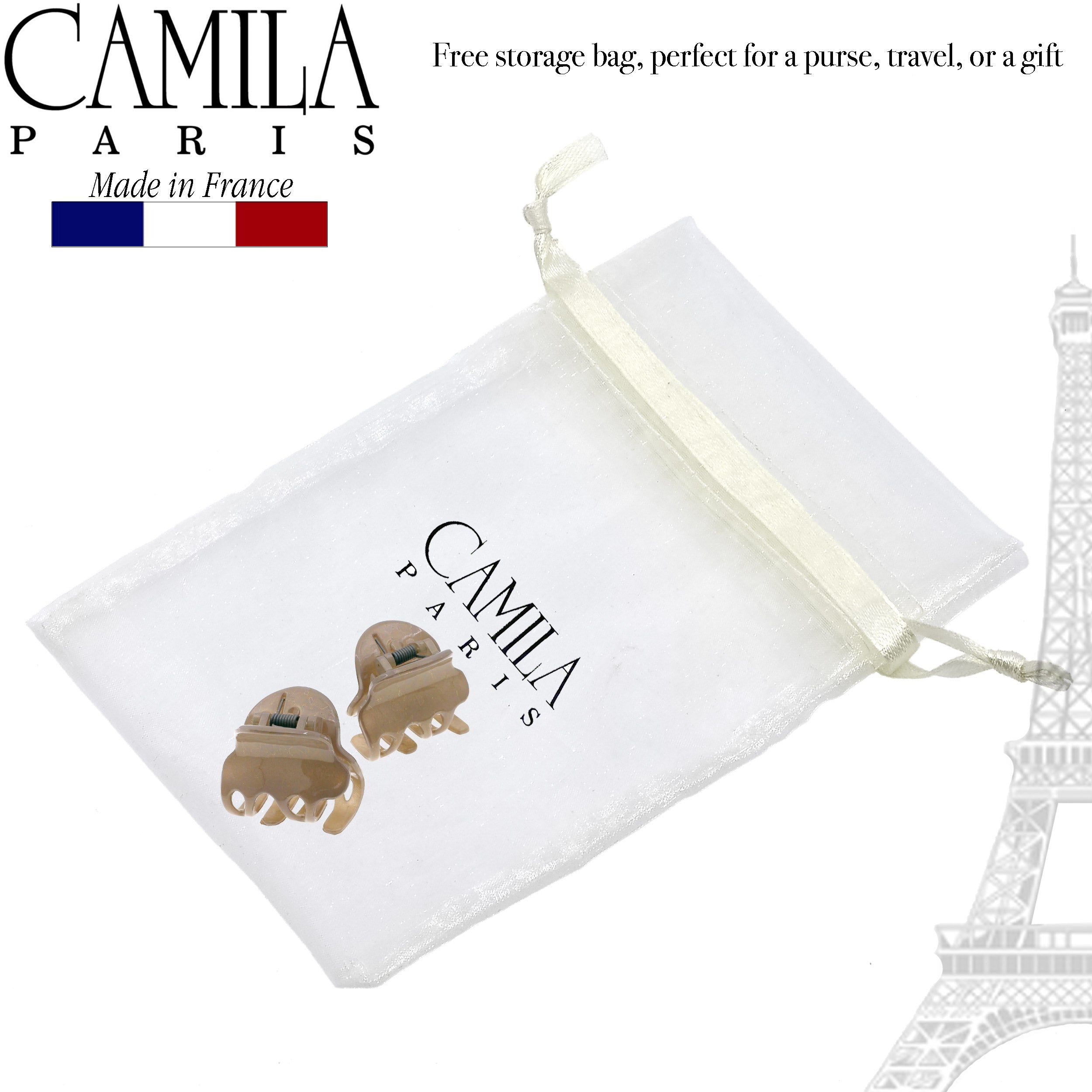 Camila Paris French hair clip cellulose acetate