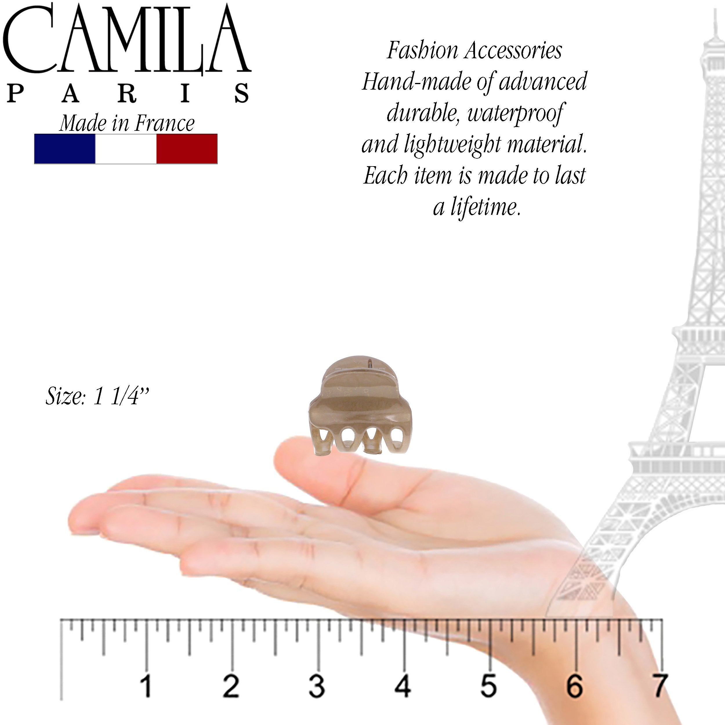 Camila Paris French hair clip cellulose acetate