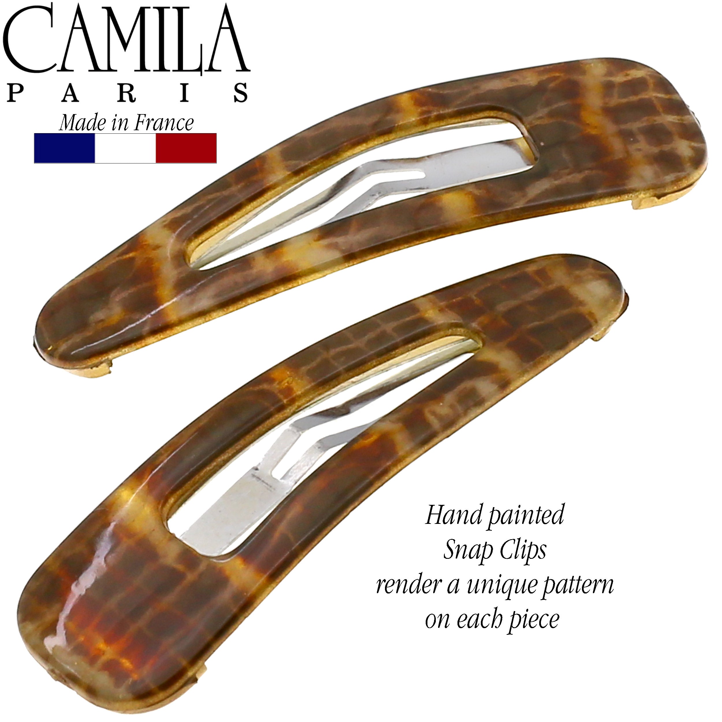 Camila Paris French barrette cellulose acetate