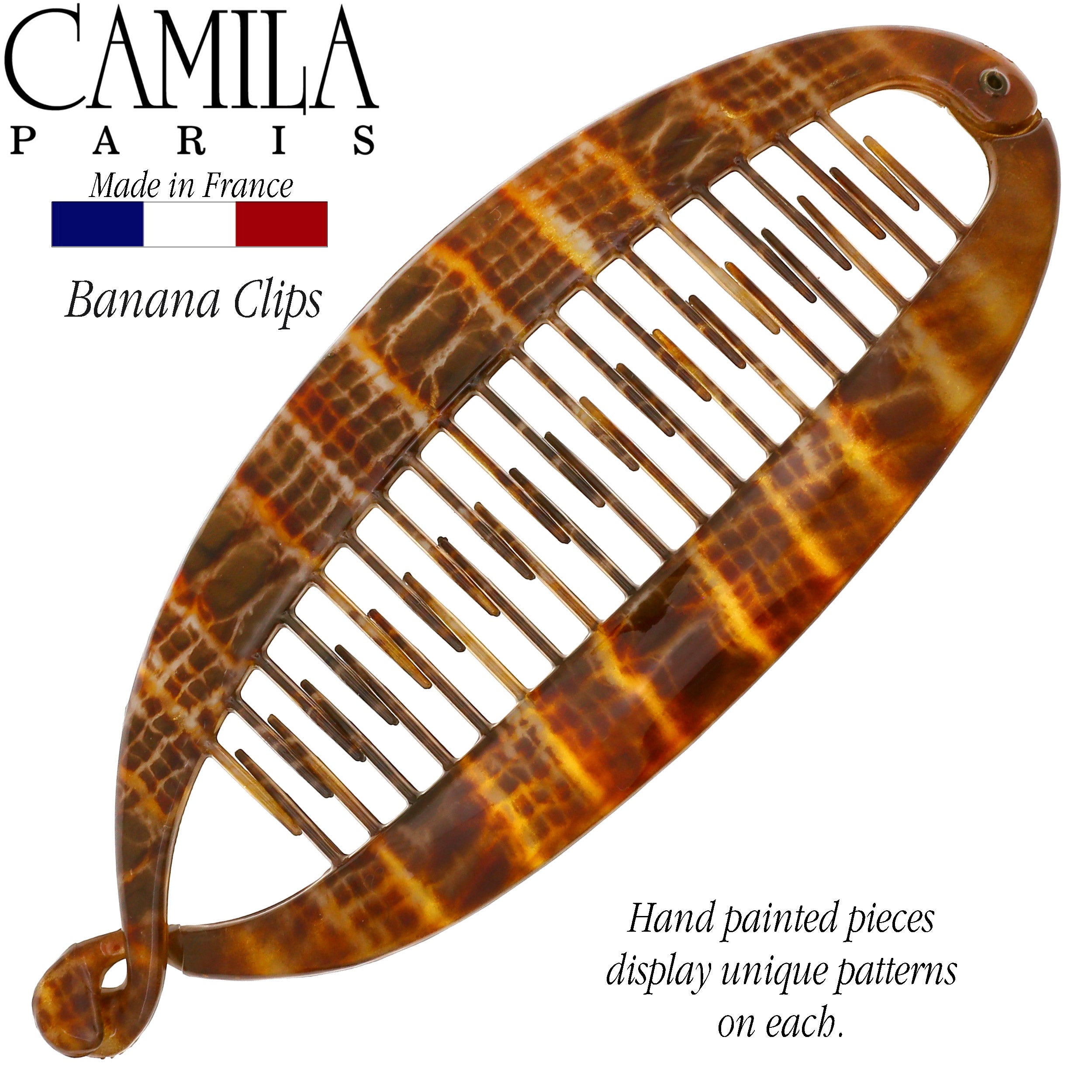 Camila Paris French banana clip cellulose acetate