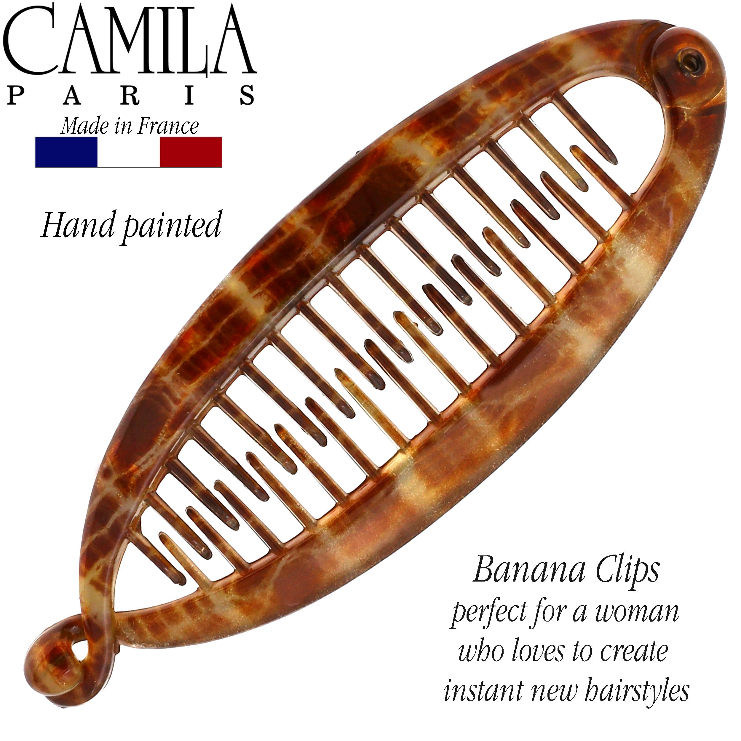 Camila Paris French banana clip cellulose acetate