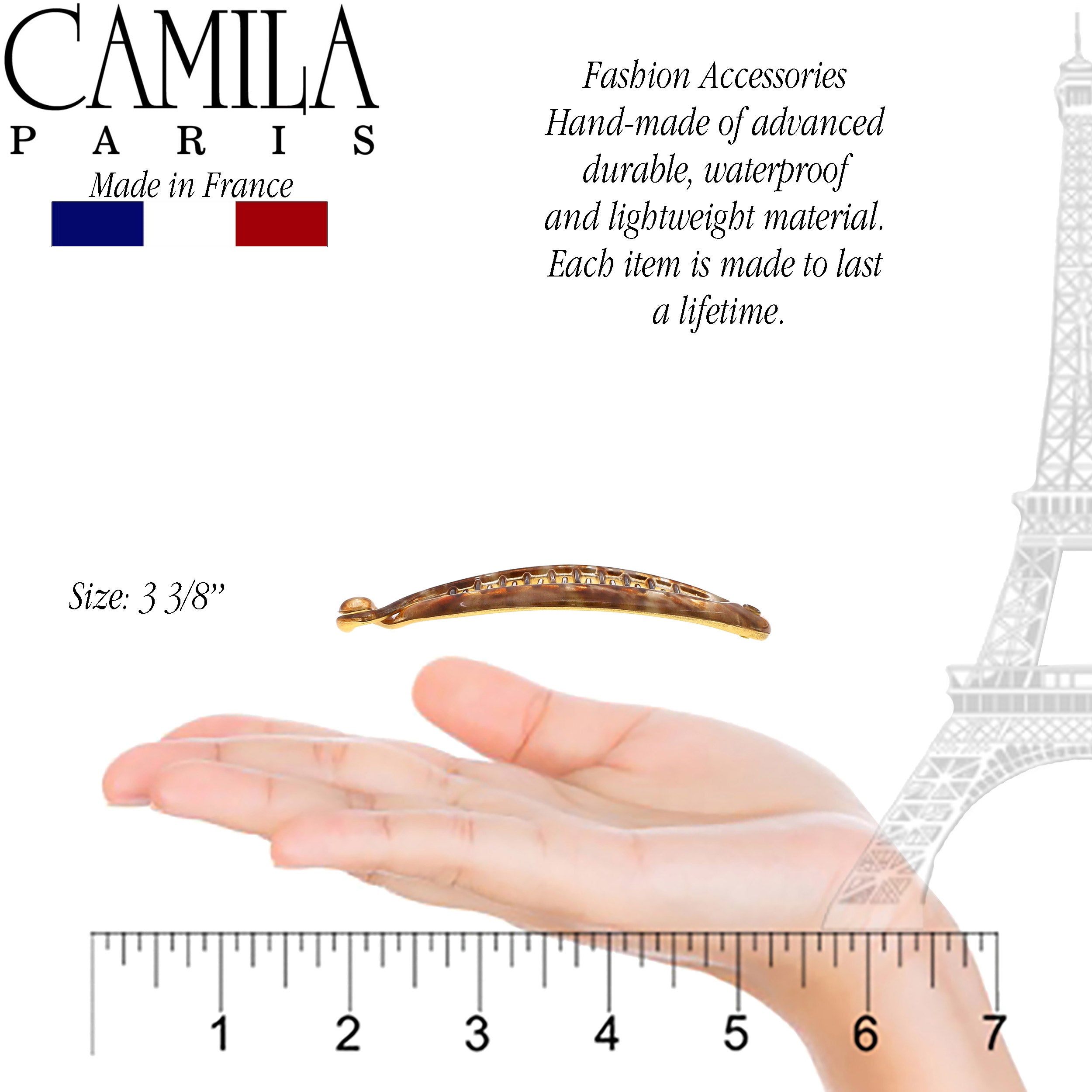 Camila Paris 4.5 Inch French banana clip cellulose acetate