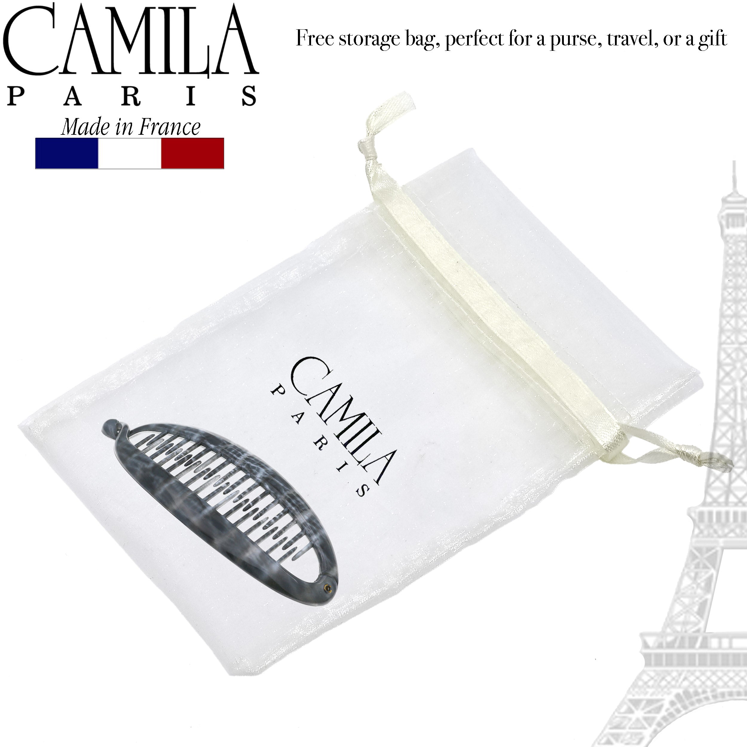Camila Paris French banana clip cellulose acetate