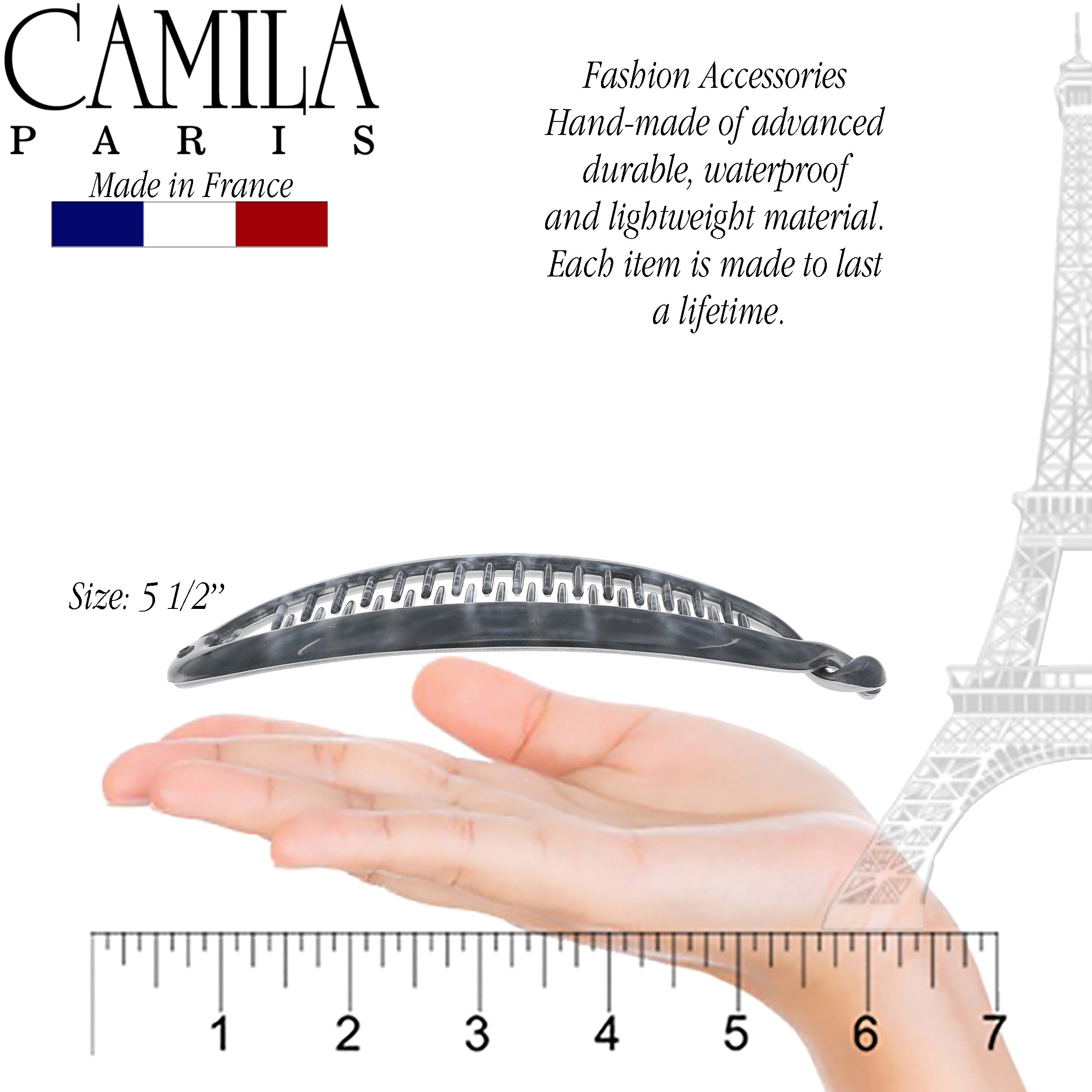 Camila Paris French banana clip cellulose acetate