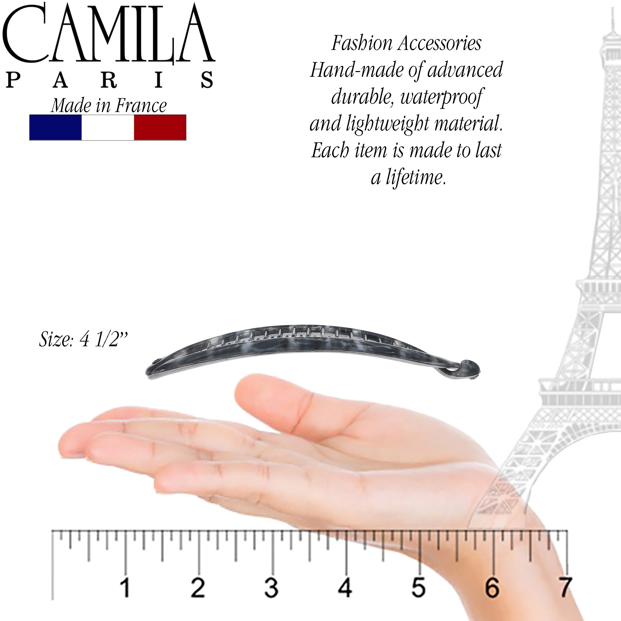 Camila Paris French banana clip cellulose acetate