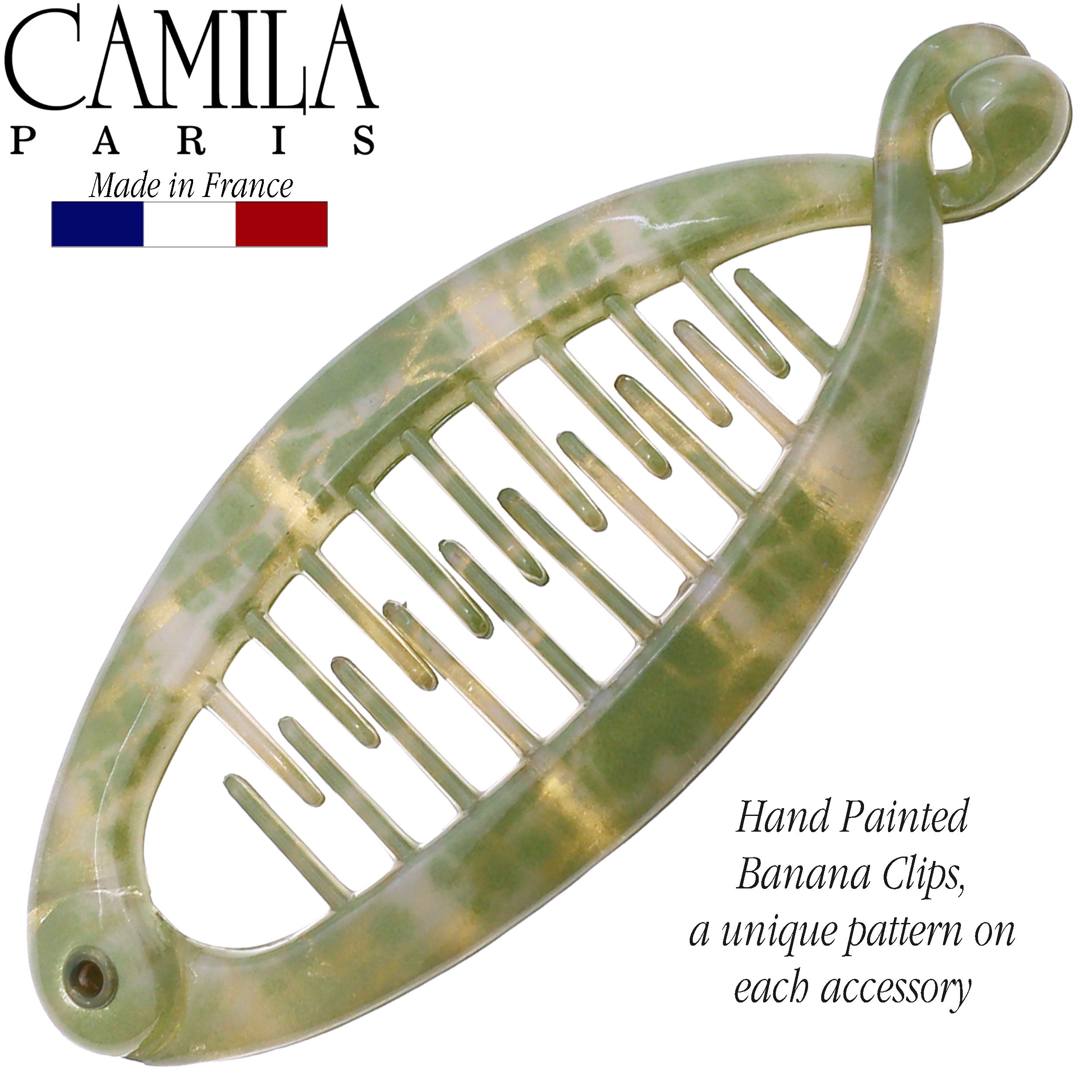 Camila Paris 5.5 Inch French banana clip cellulose acetate