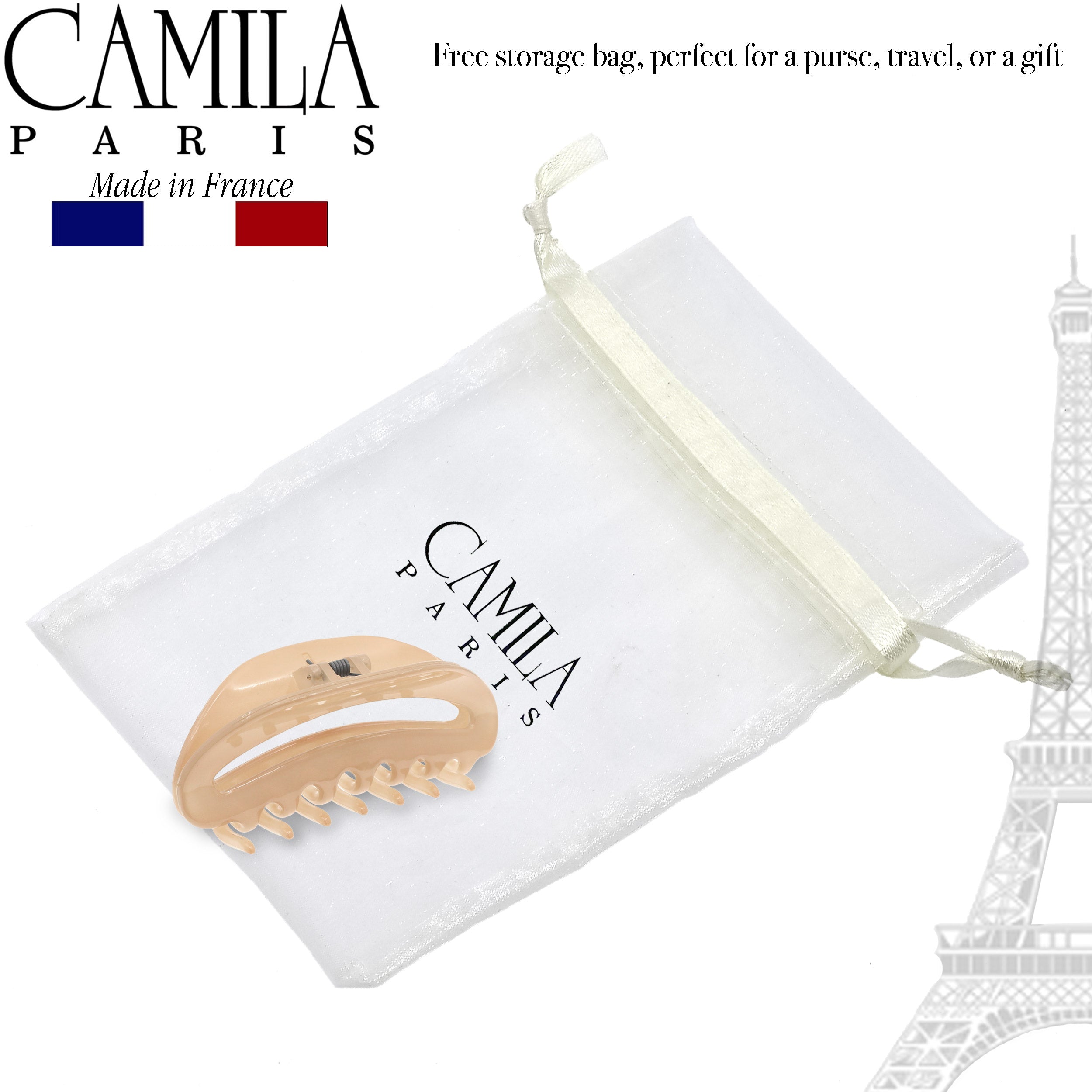 Camila Paris French hair clip cellulose acetate