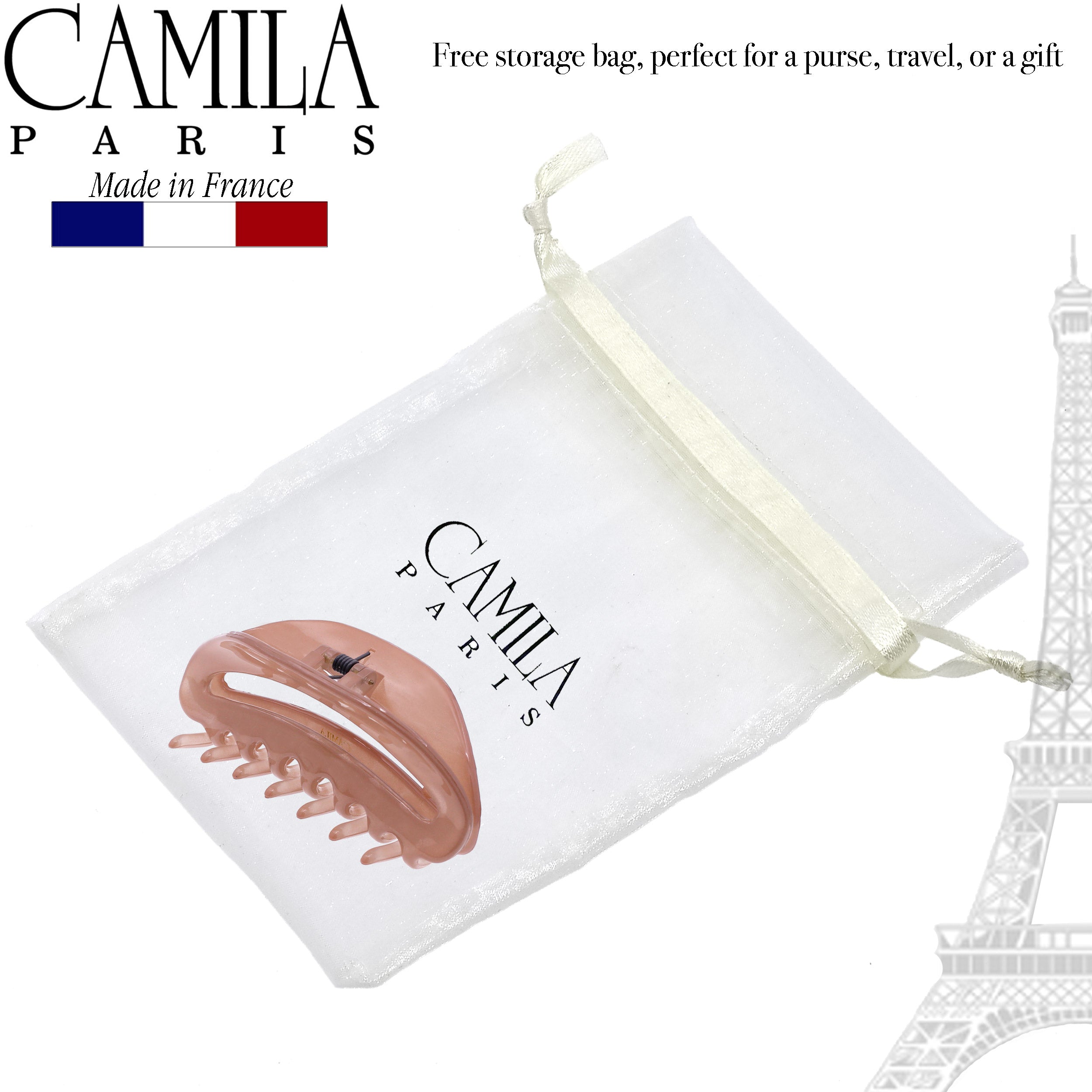 Camila Paris French hair clip cellulose acetate