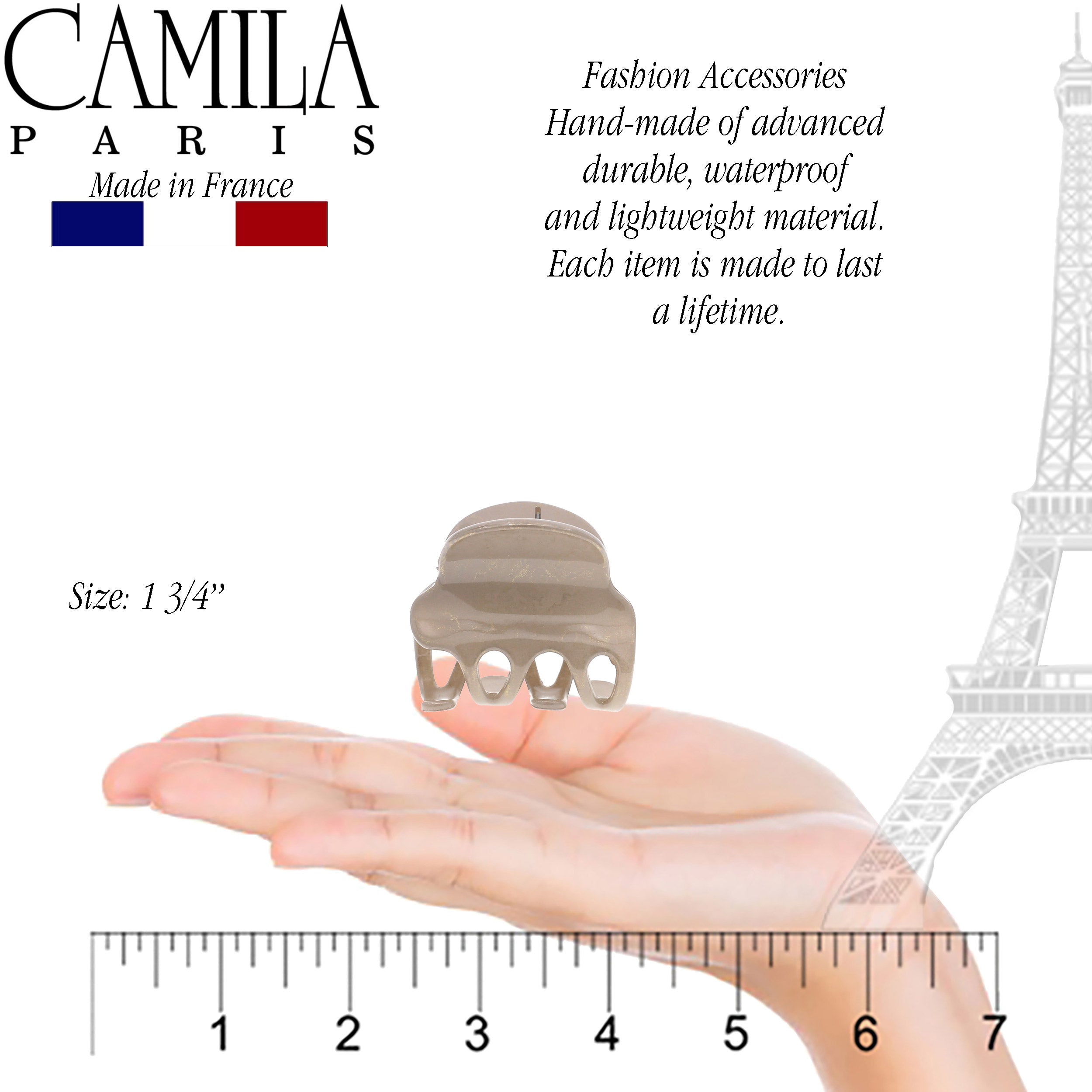 Camila Paris French hair clip cellulose acetate
