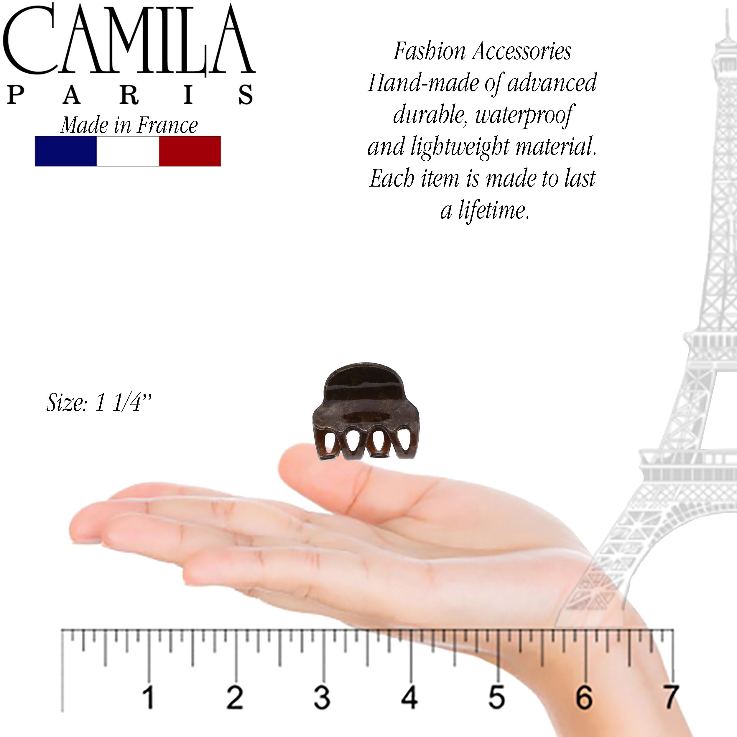 Camila Paris French hair clip cellulose acetate