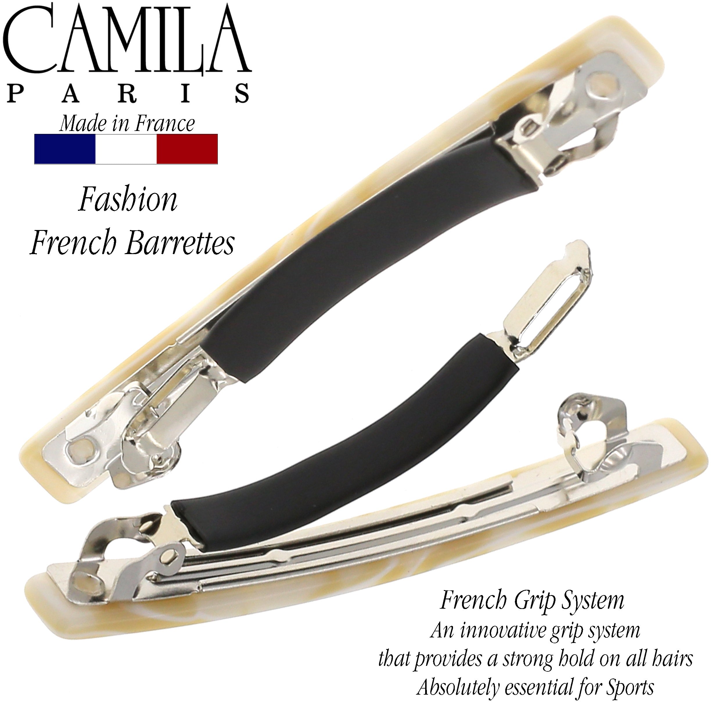 Camila Paris French barrette cellulose acetate