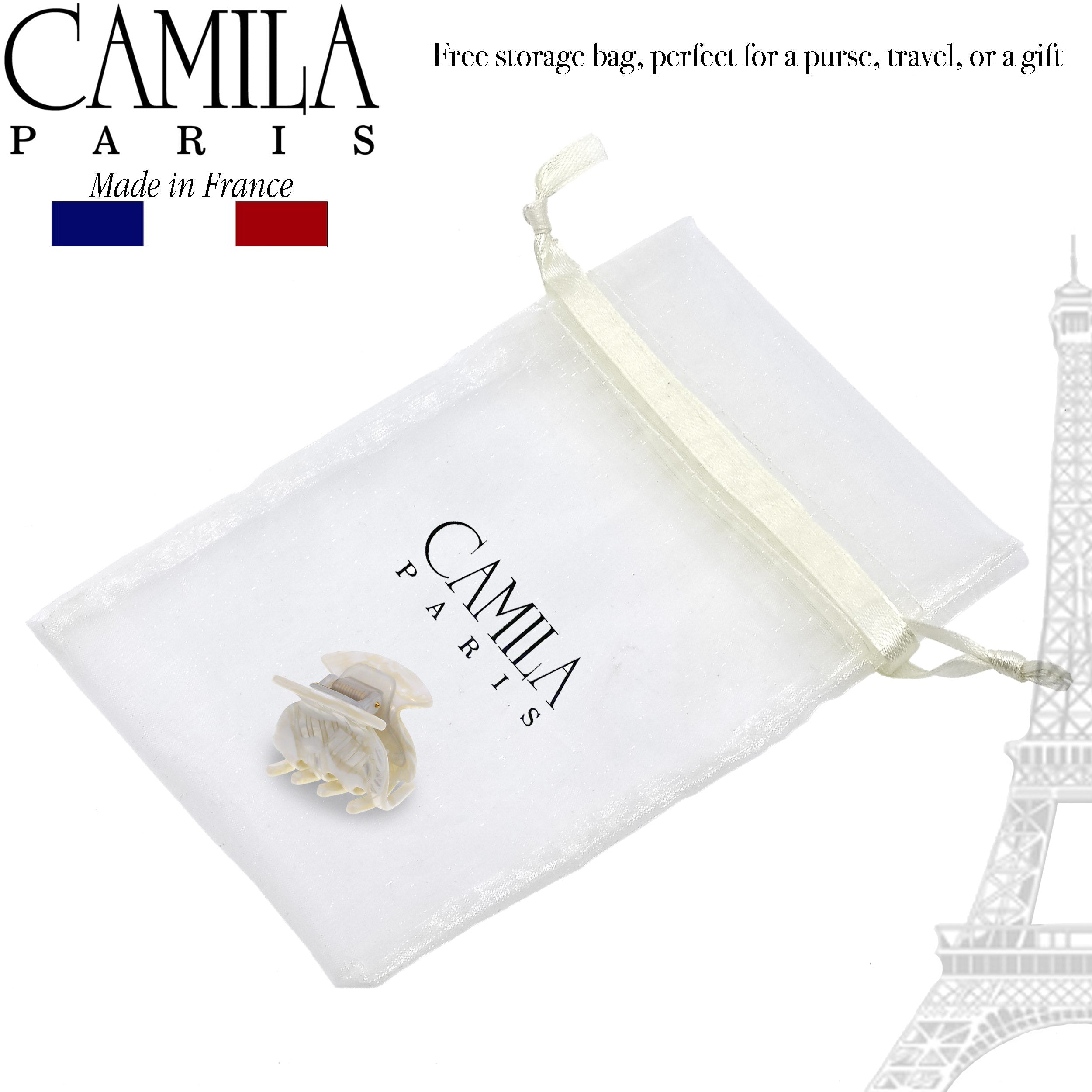 Camila Paris Spring Covered French hair clip cellulose acetate handmade