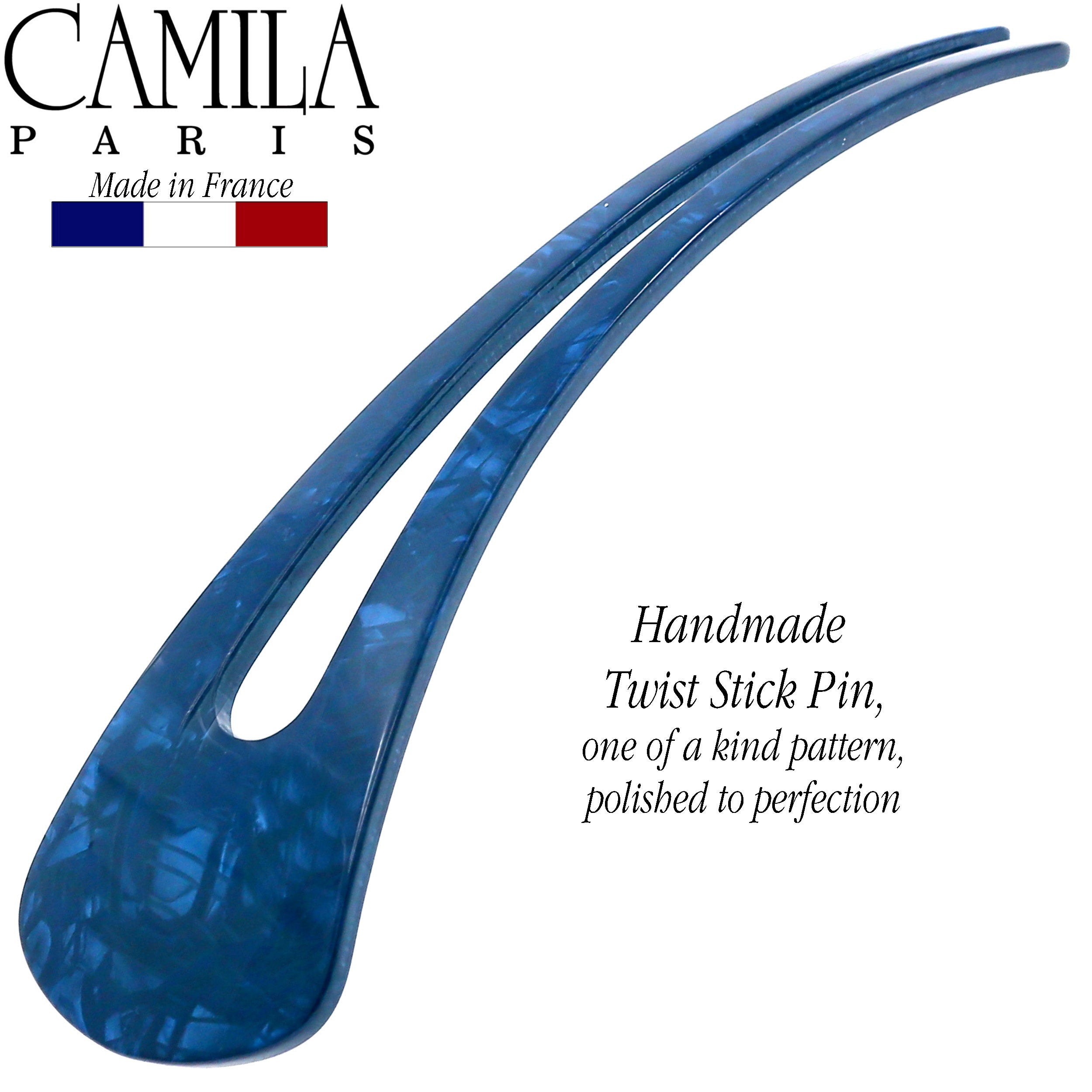 Camila Paris Wishbone French hair stick cellulose acetate