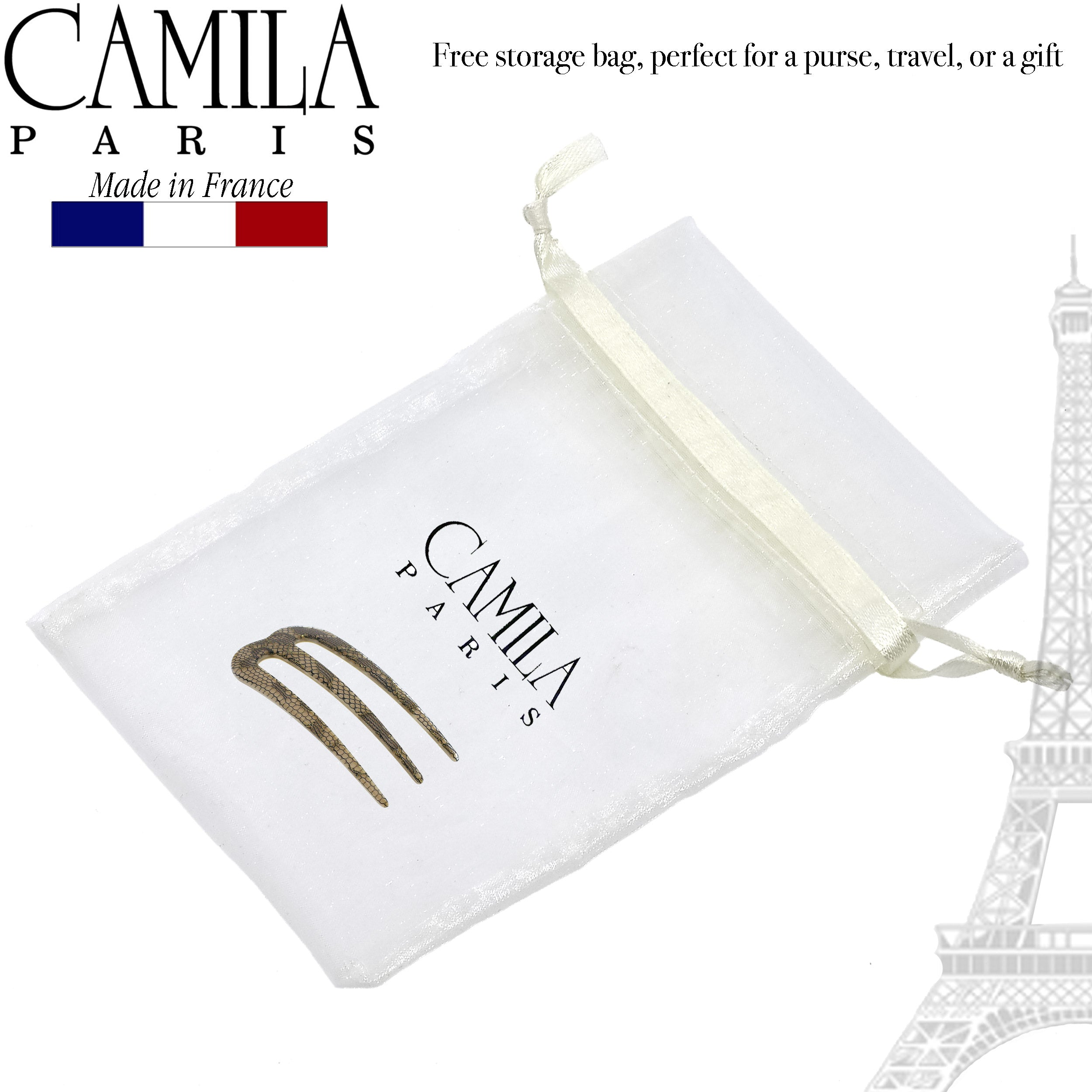 Camila Paris 3 inch French hair stick cellulose acetate