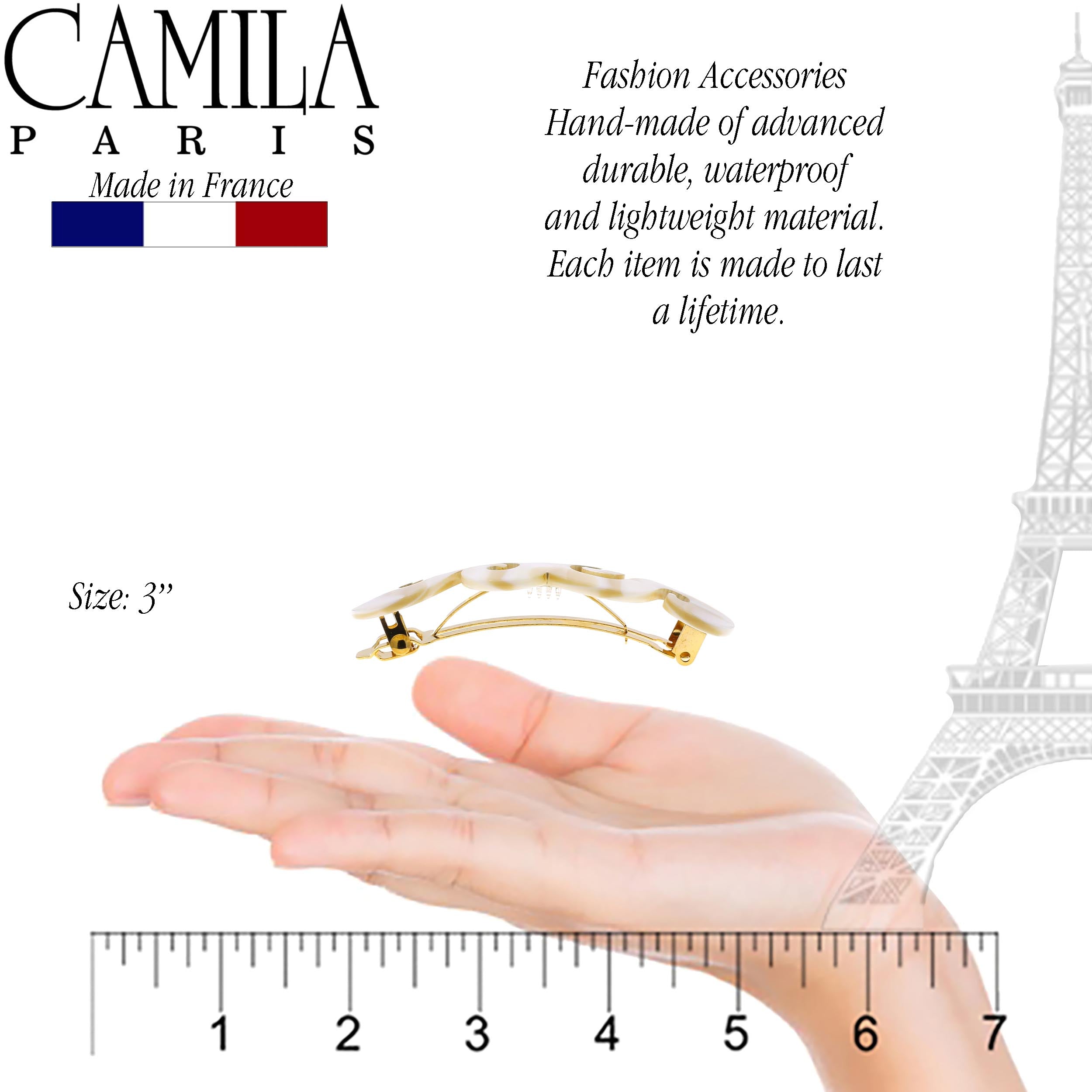Camila Paris French barrette cellulose acetate handmade