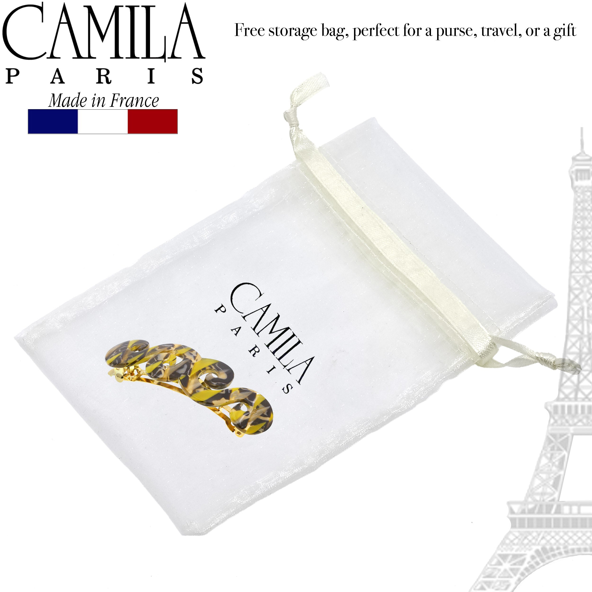 Camila Paris French barrette cellulose acetate handmade