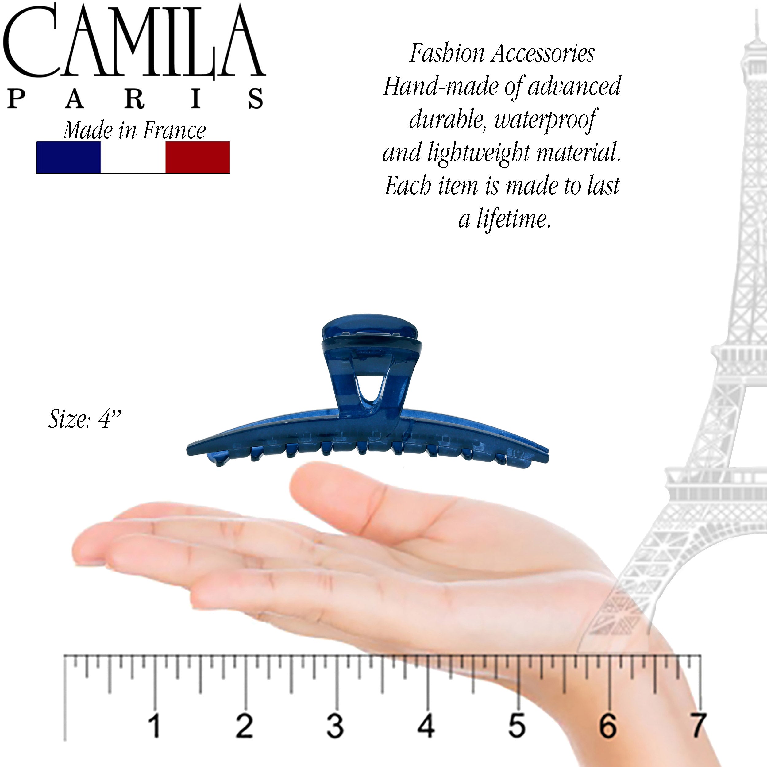 Camila Paris French hair clip cellulose acetate