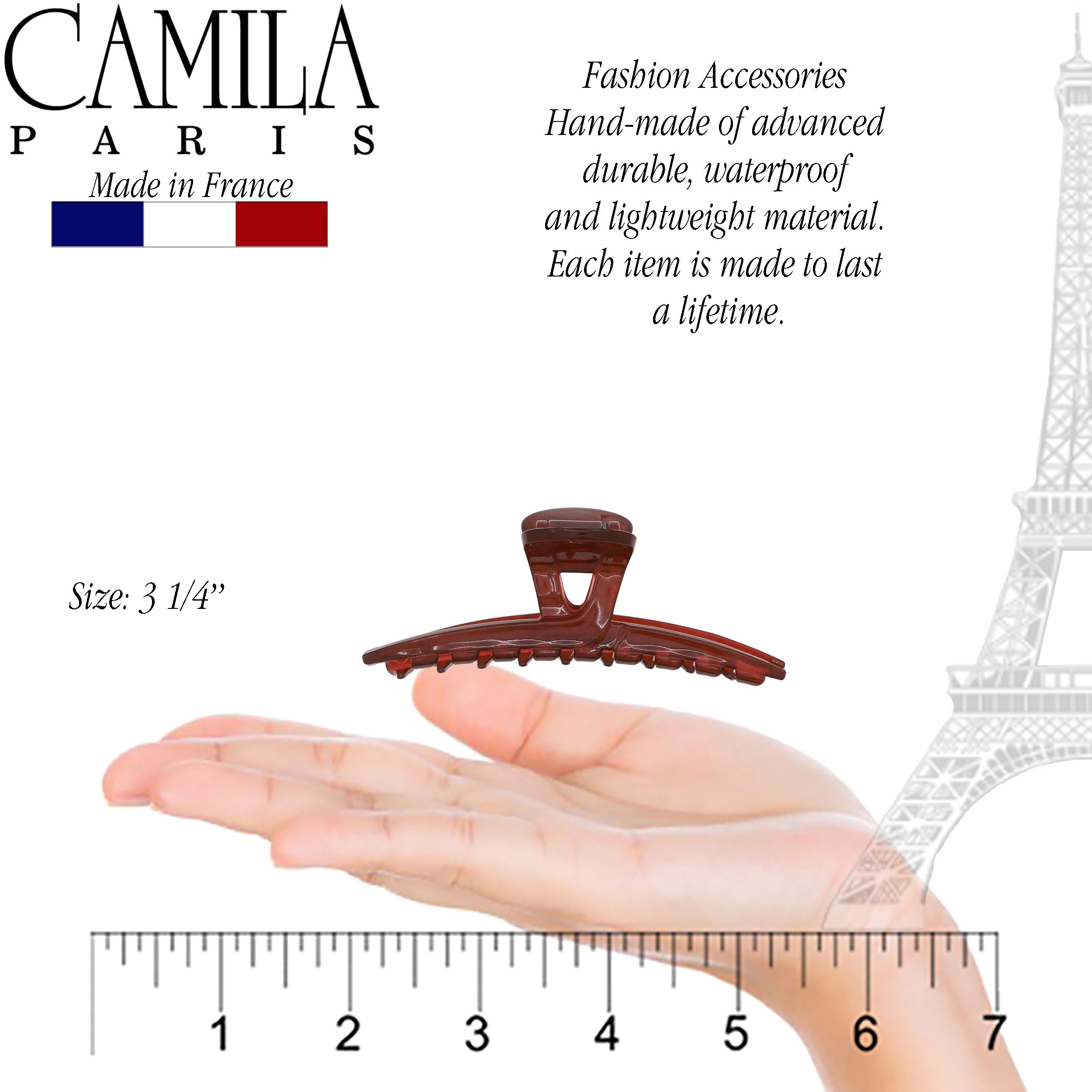 Camila Paris French hair clip cellulose acetate