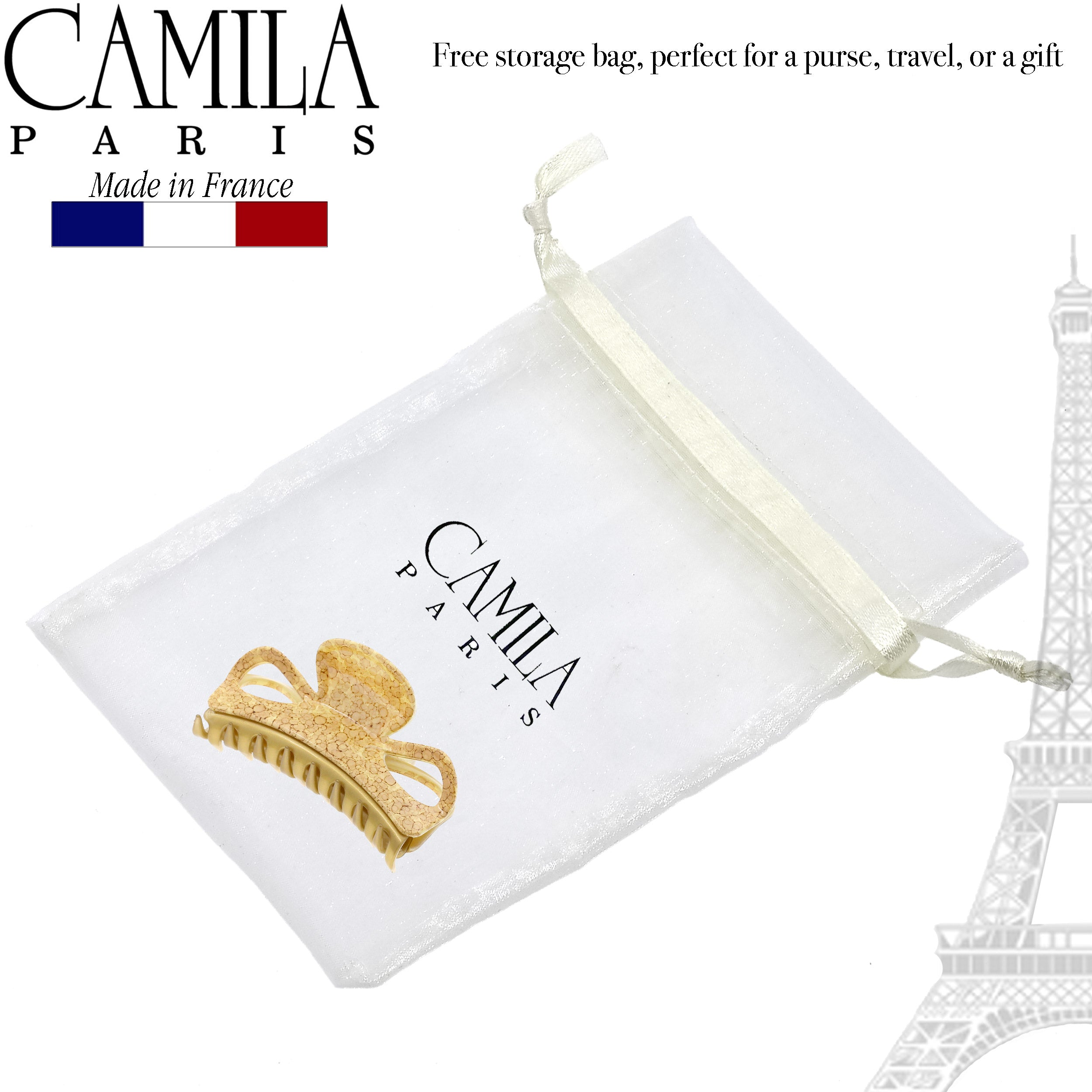 Camila Paris 3.5 Inch French hair clip cellulose acetate