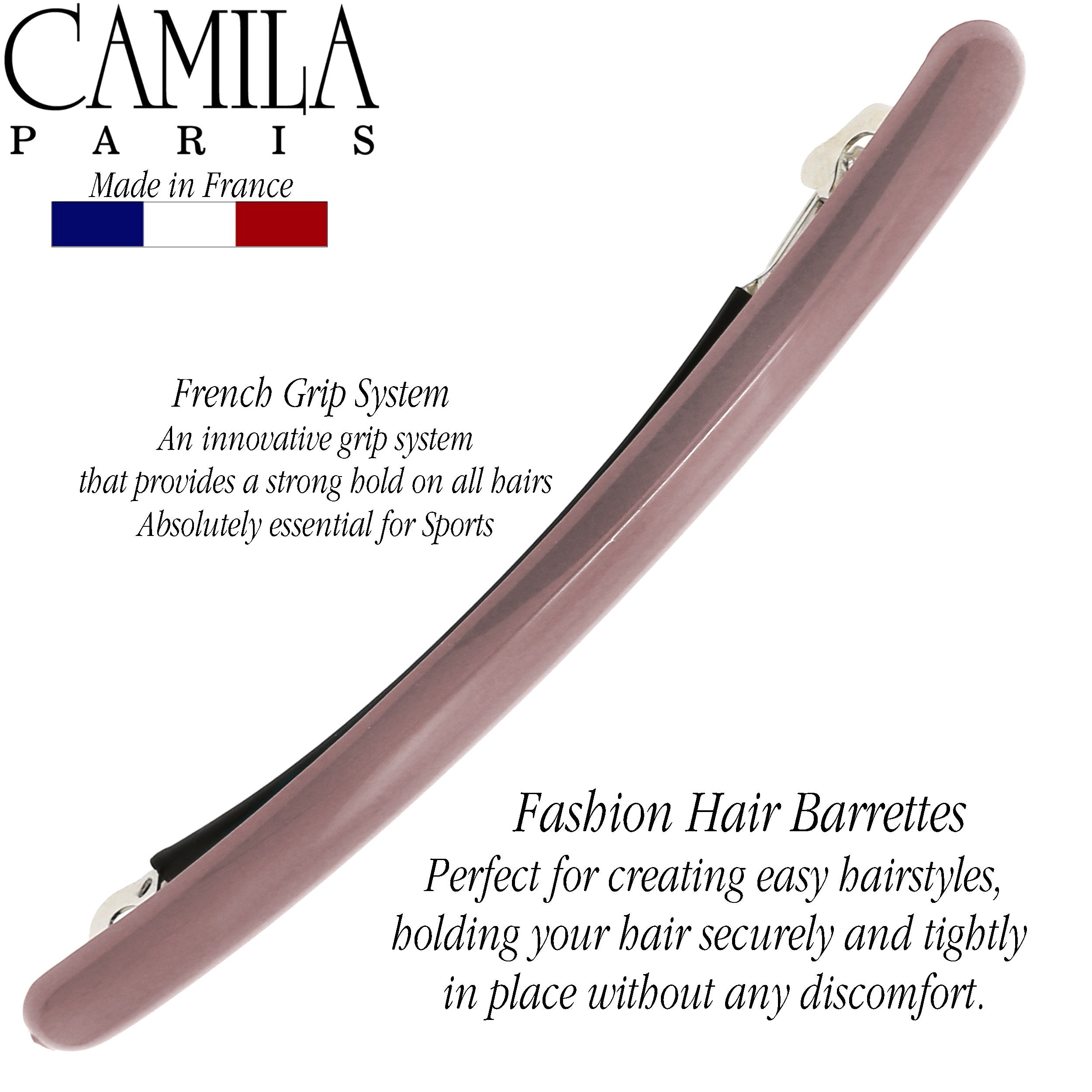 Camila Paris Silver French barrette cellulose acetate