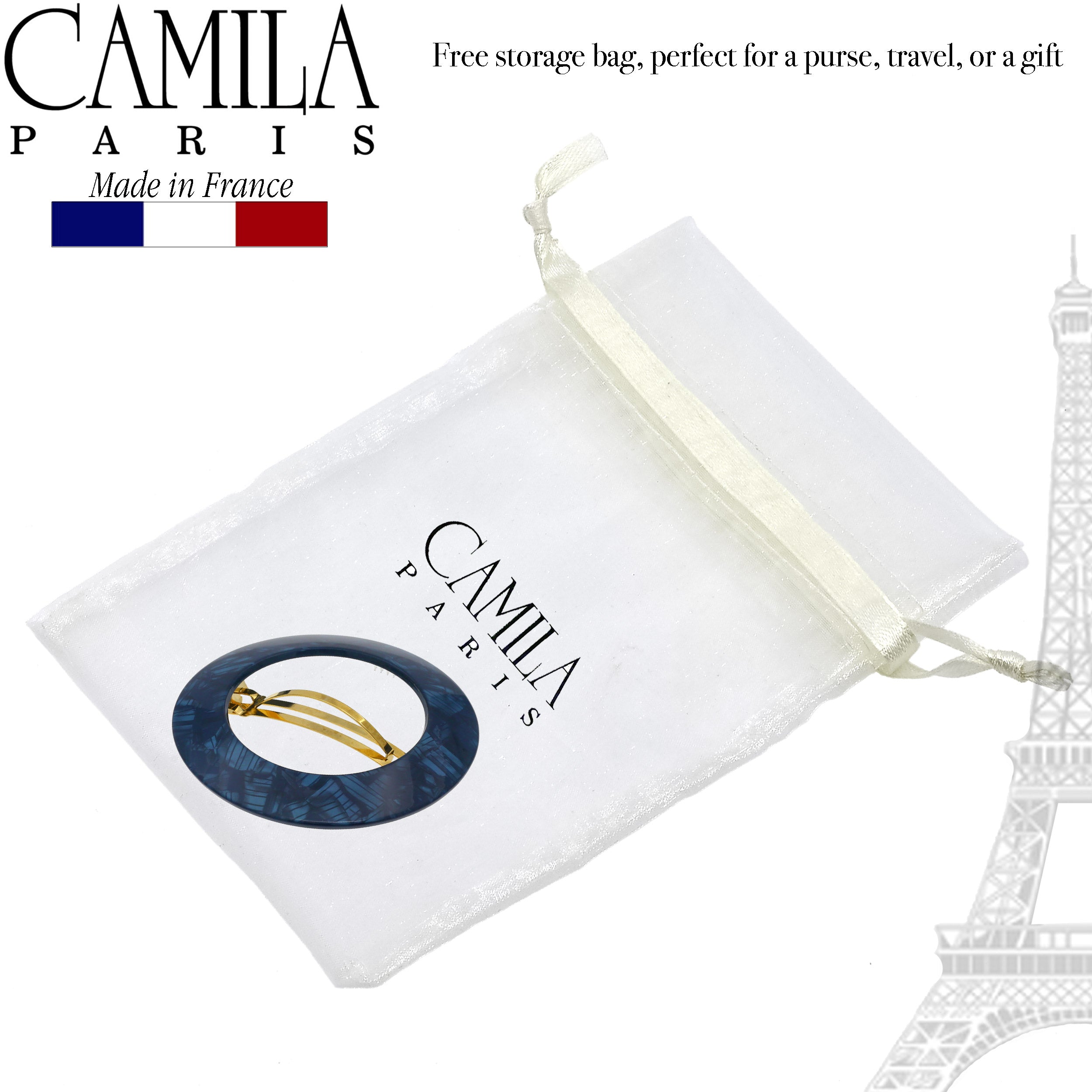 Camila Paris French barrette cellulose acetate handmade